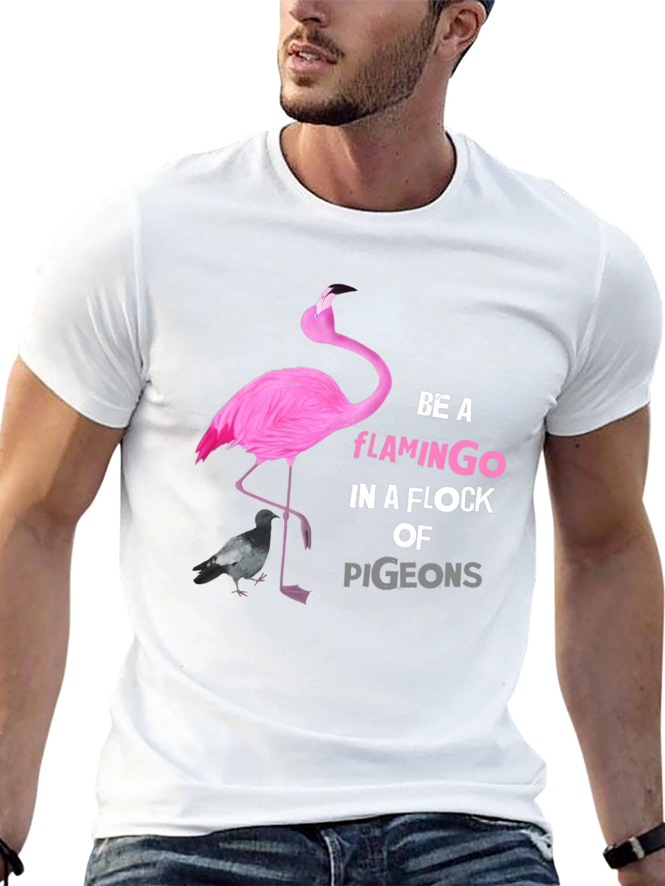 Be A Flamingo Graphic T-Shirt