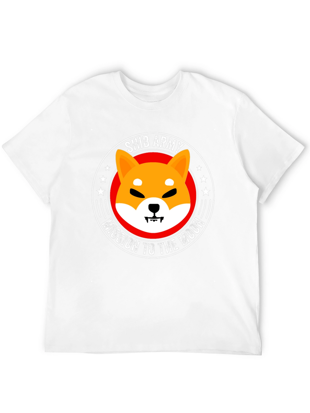 Shib Army Mission to the Moon Black T-Shirt