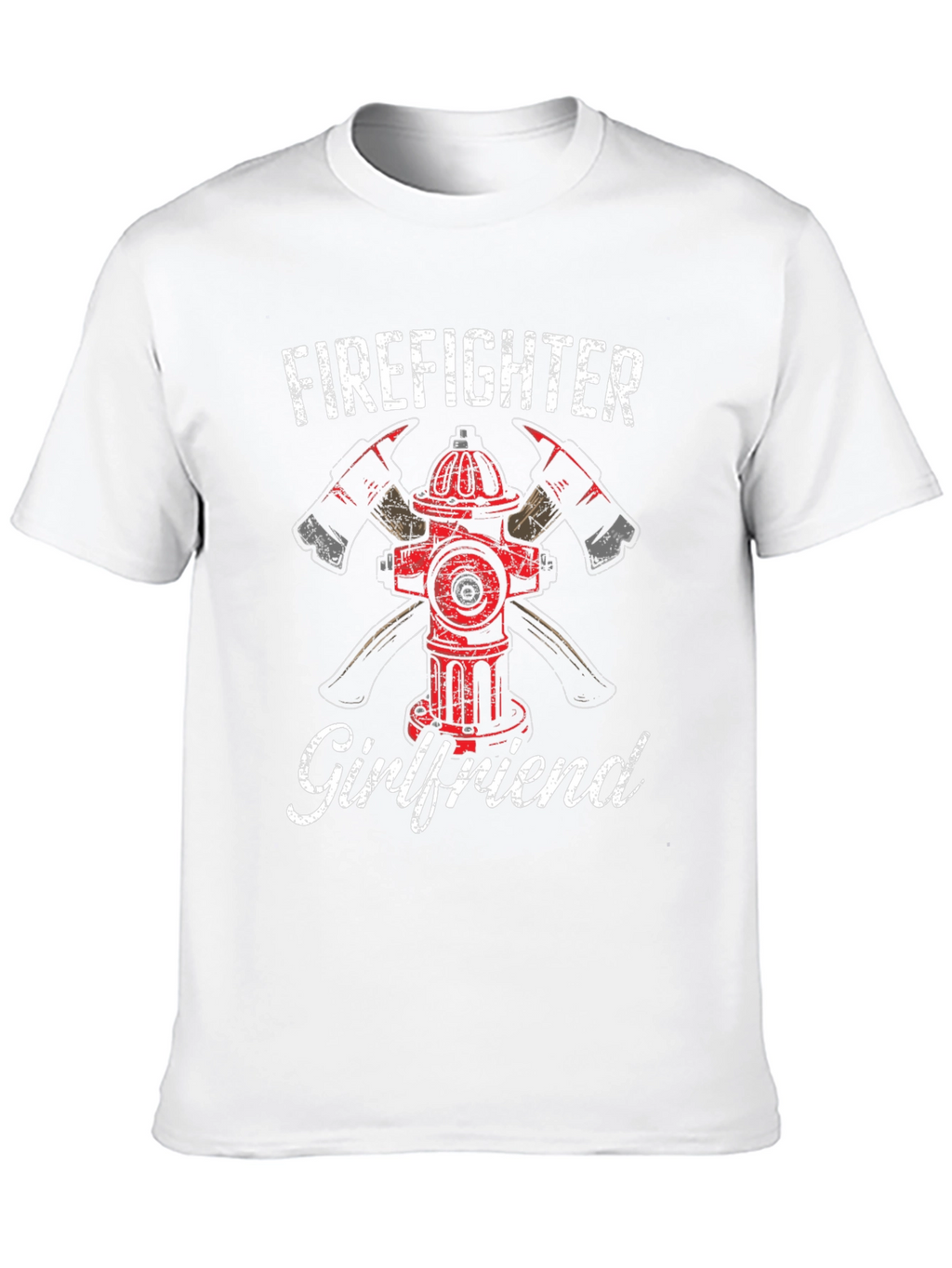 Firefighter Girlfriend T-Shirt - Axe Hydrant Design