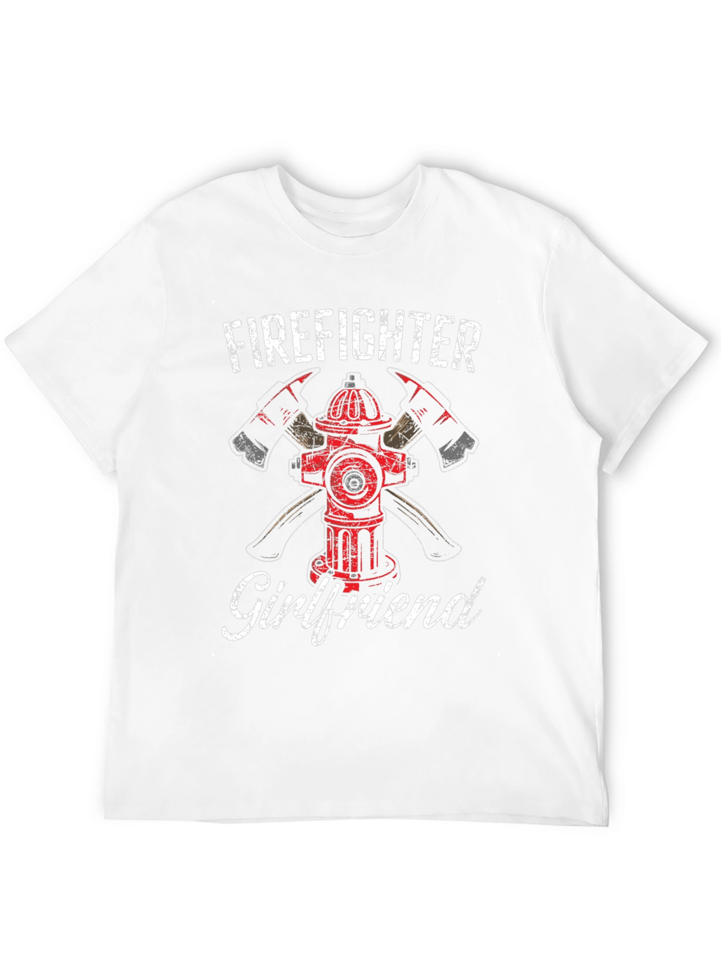 Firefighter Girlfriend T-Shirt - Axe Hydrant Design