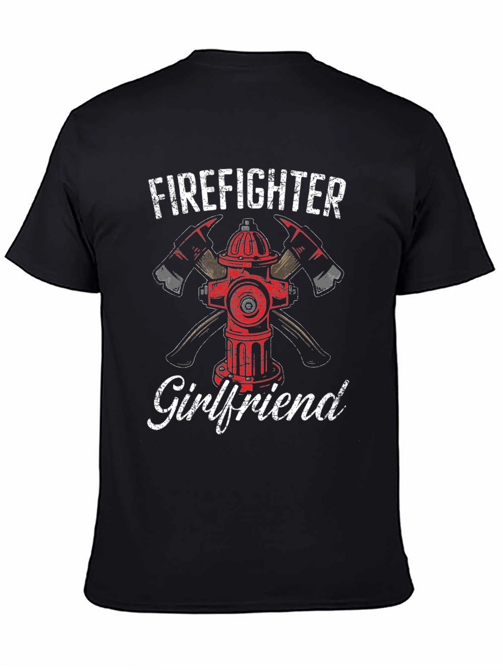 Firefighter Girlfriend T-Shirt - Axe Hydrant Design