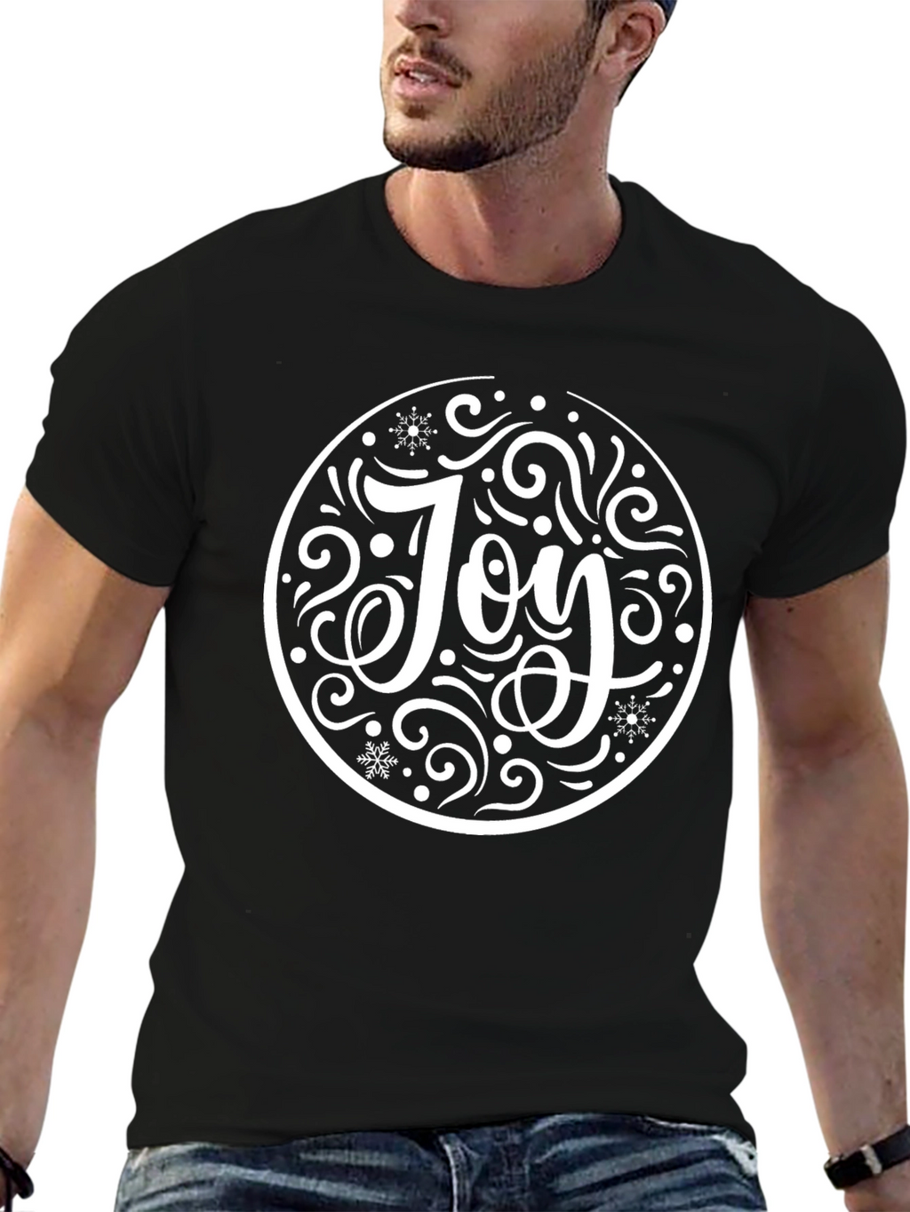 Joy Graphic Black T-Shirt