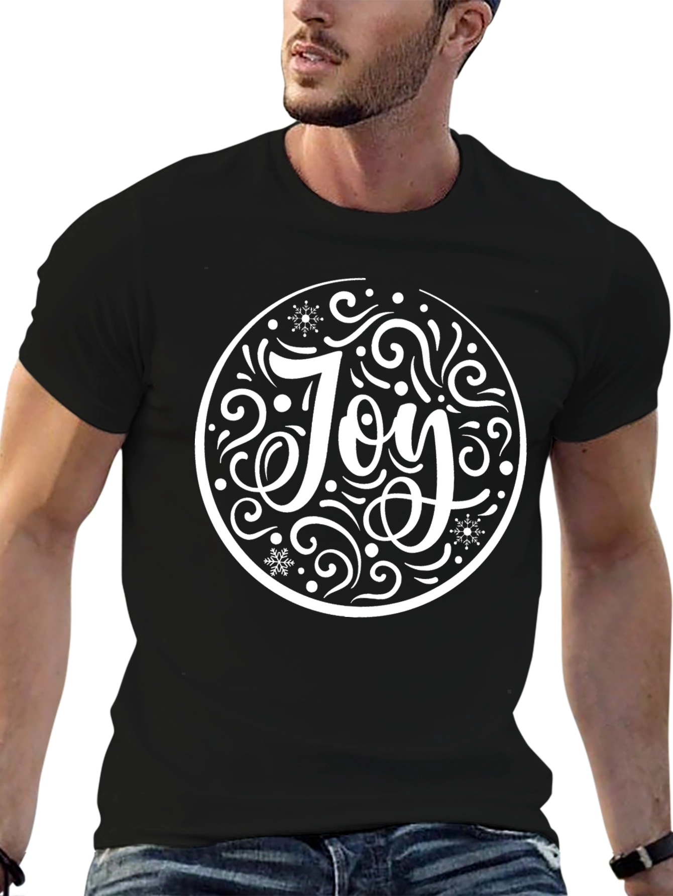 Joy Graphic Black T-Shirt