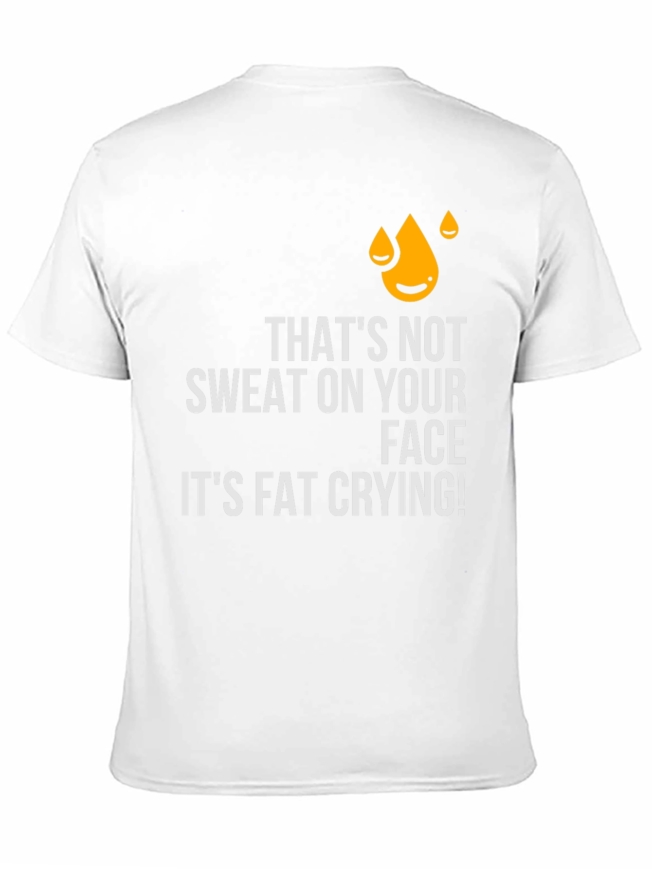 Humorous Fat Crying Graphic Tee