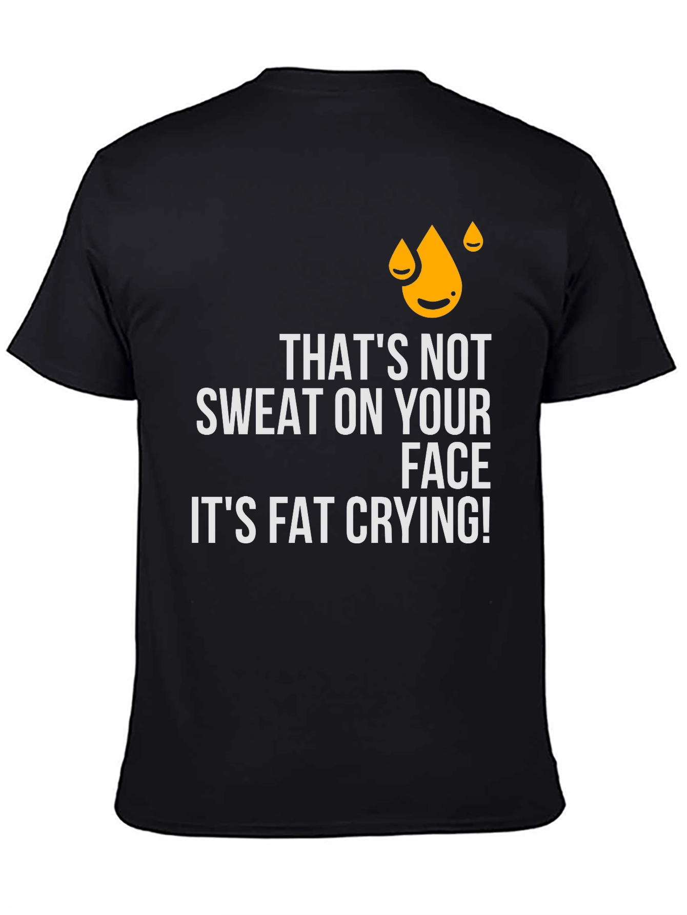 Humorous Fat Crying Graphic Tee
