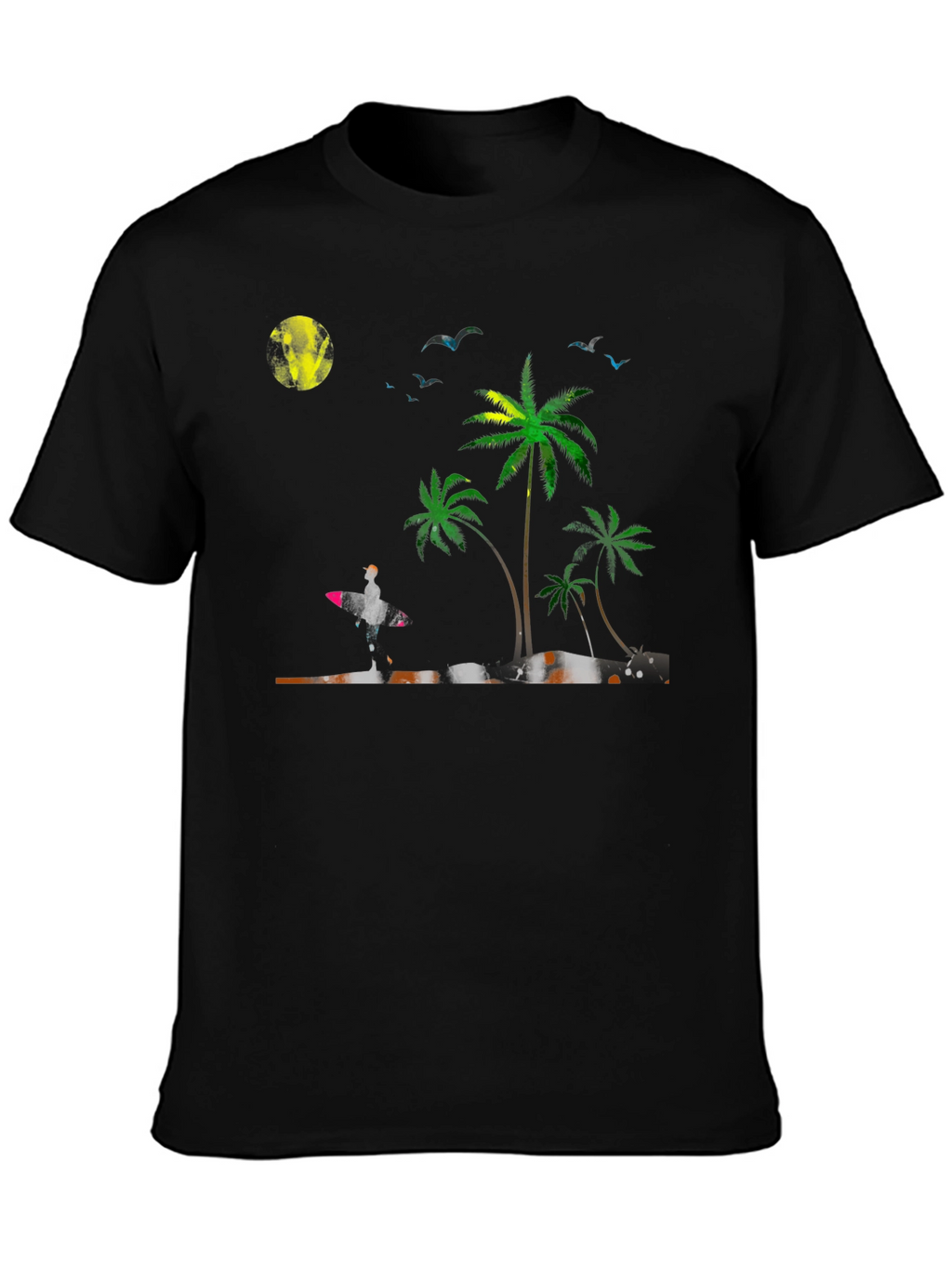 Tropical Beach Scene T-Shirt