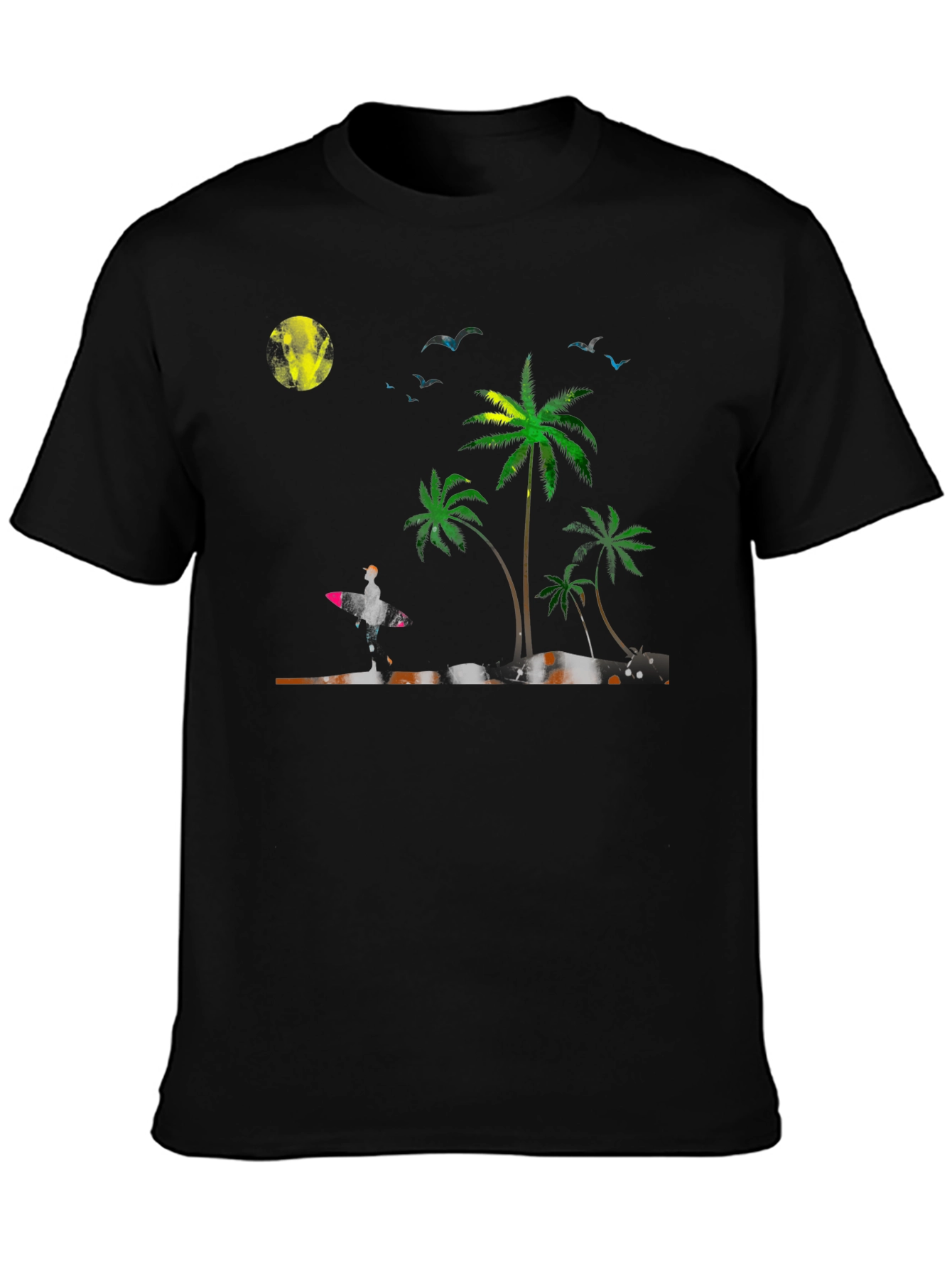 Tropical Beach Scene T-Shirt