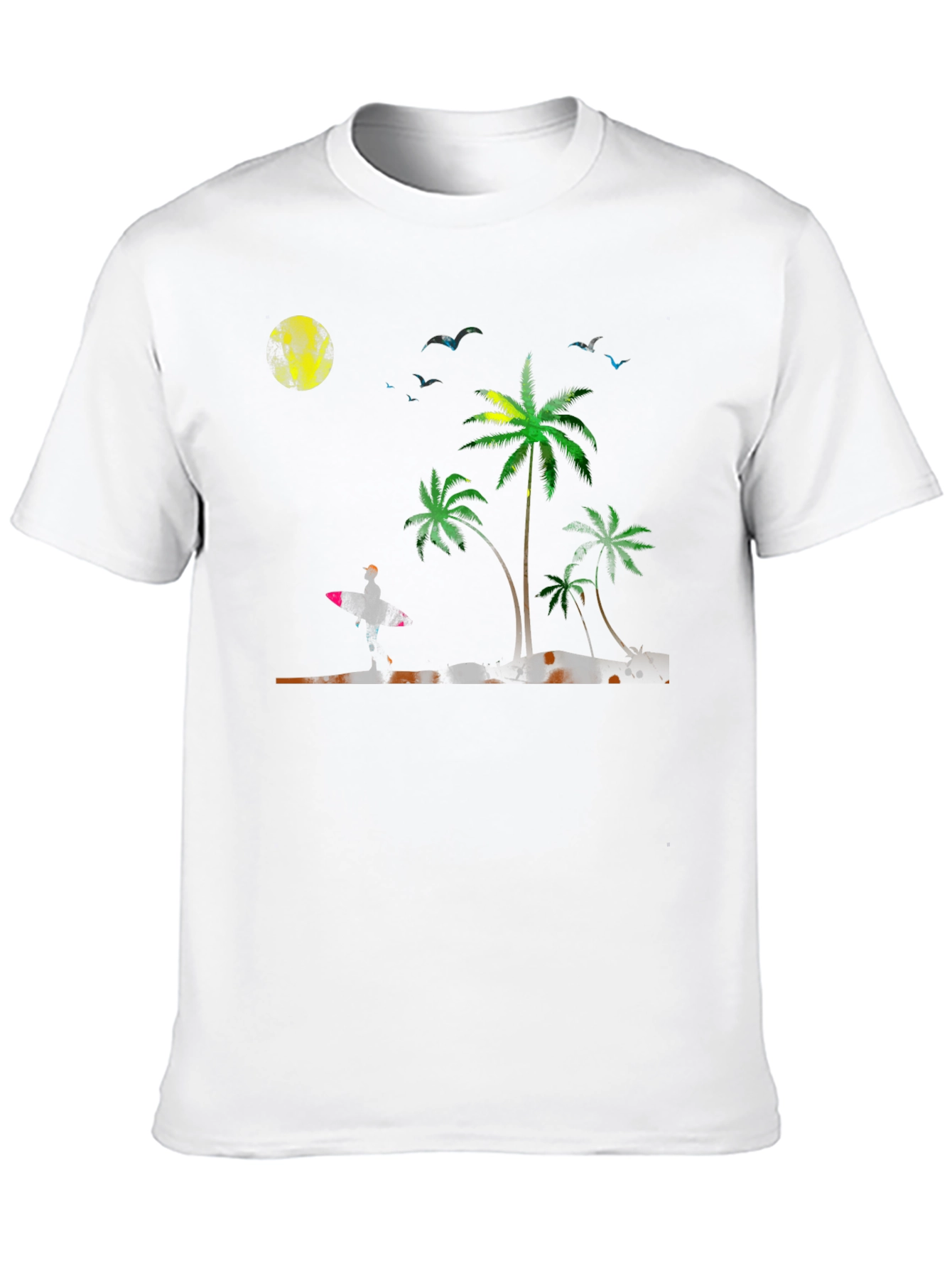 Tropical Beach Scene T-Shirt