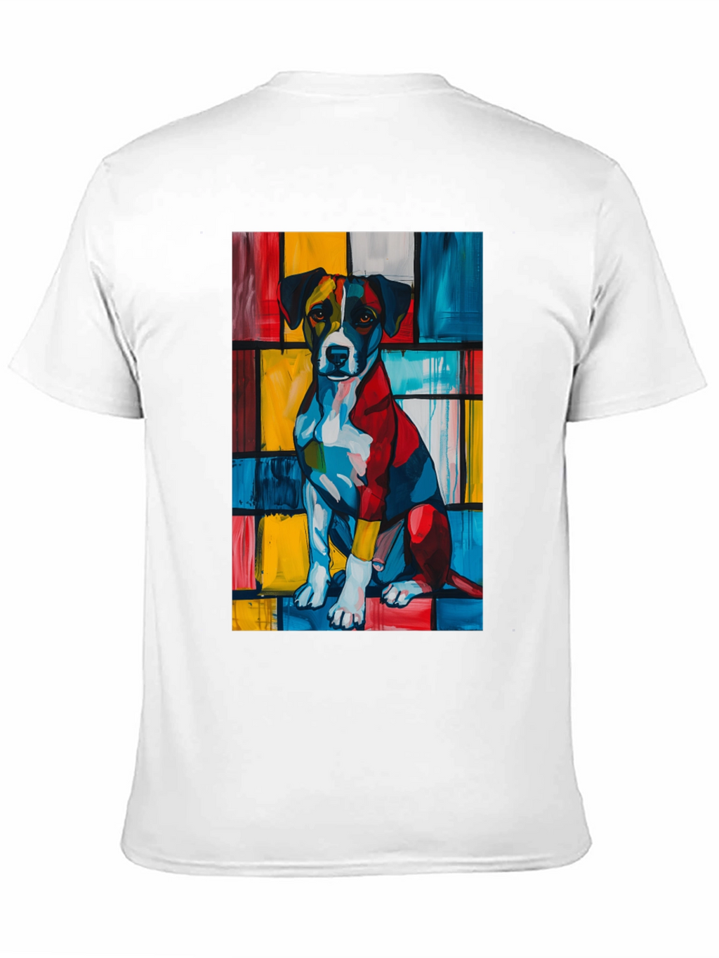 Abstract Dog Art Black T-Shirt