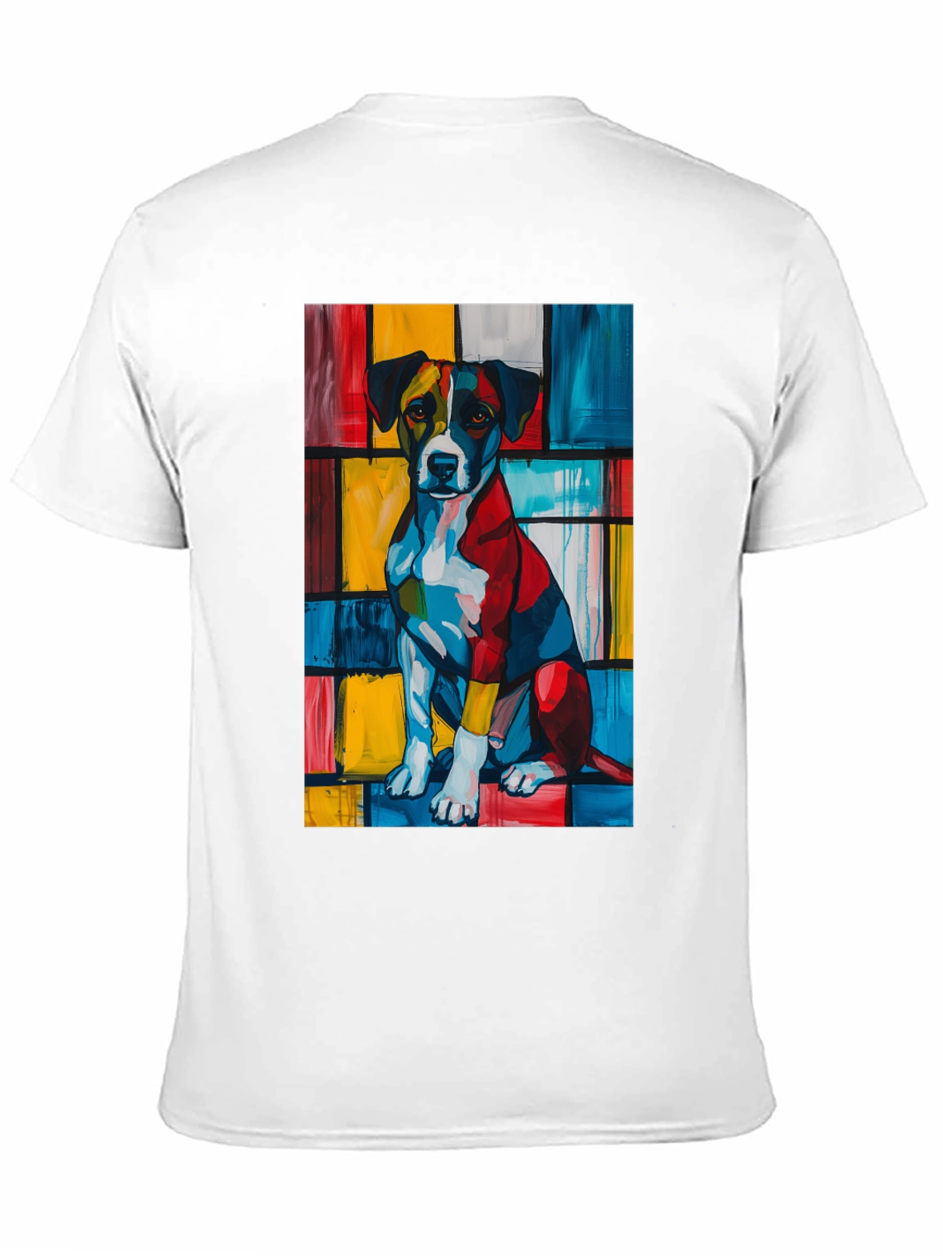 Abstract Dog Art Black T-Shirt