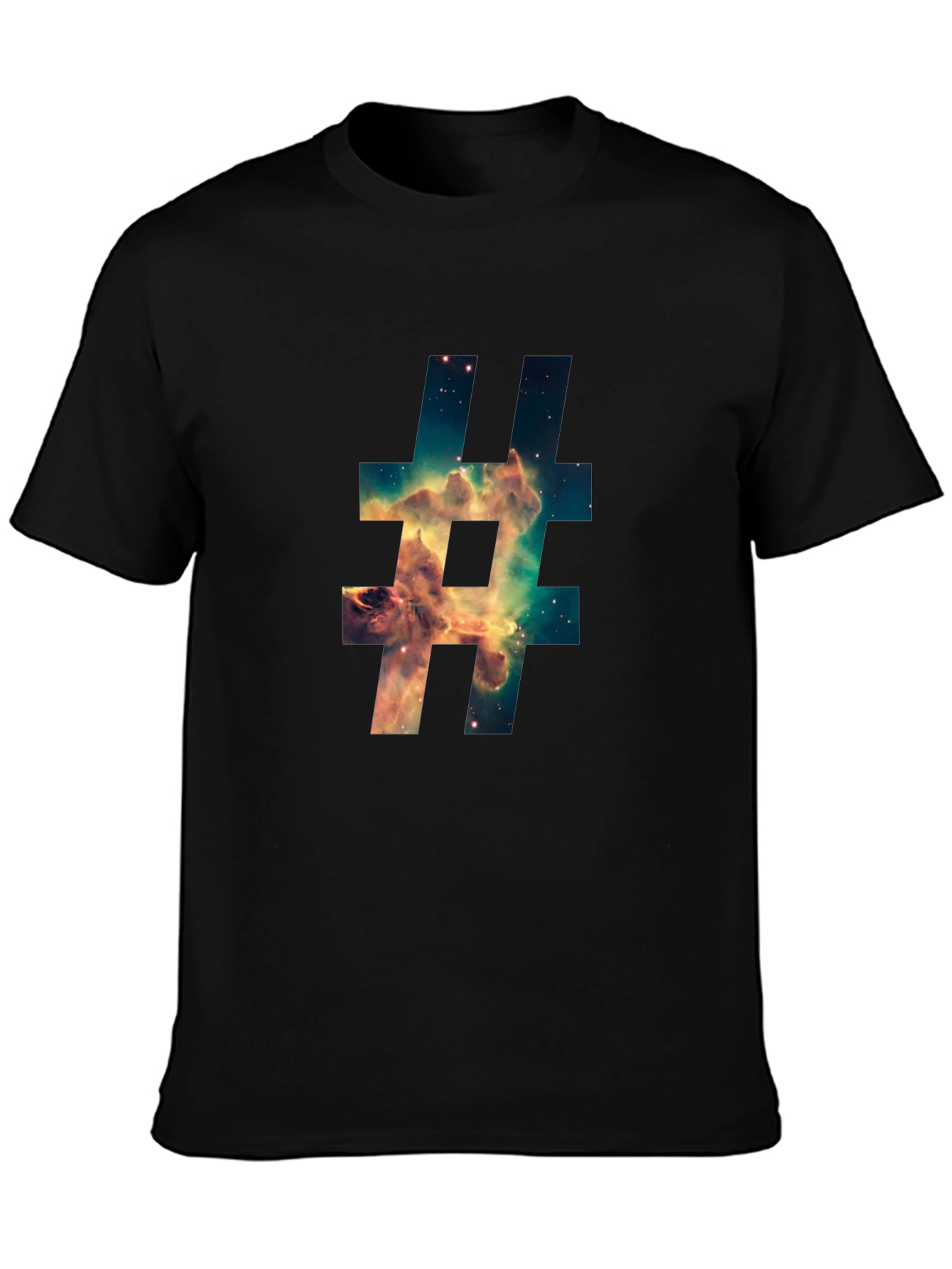 Galaxy Hashtag Graphic T-Shirt