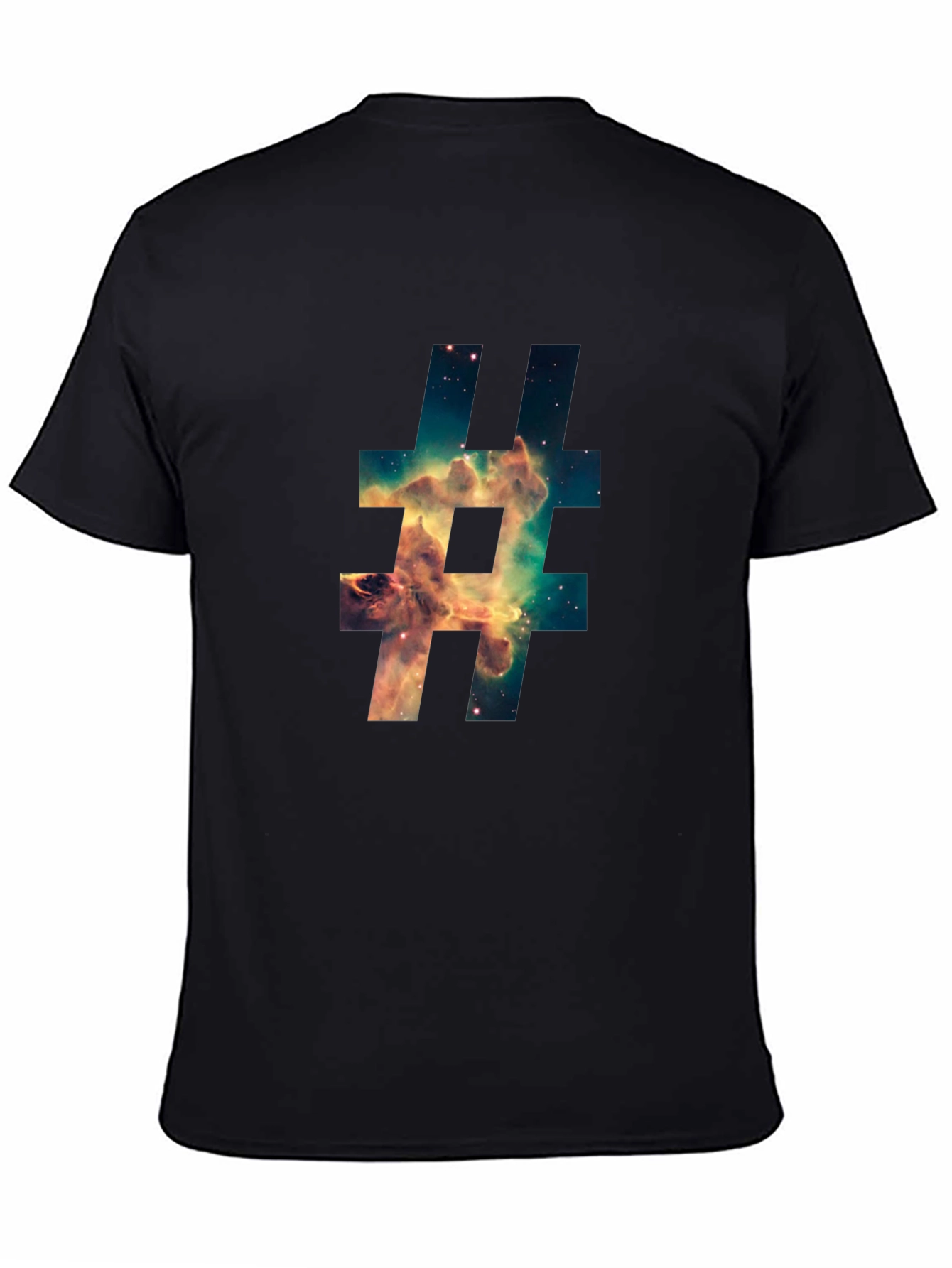 Galaxy Hashtag Graphic T-Shirt