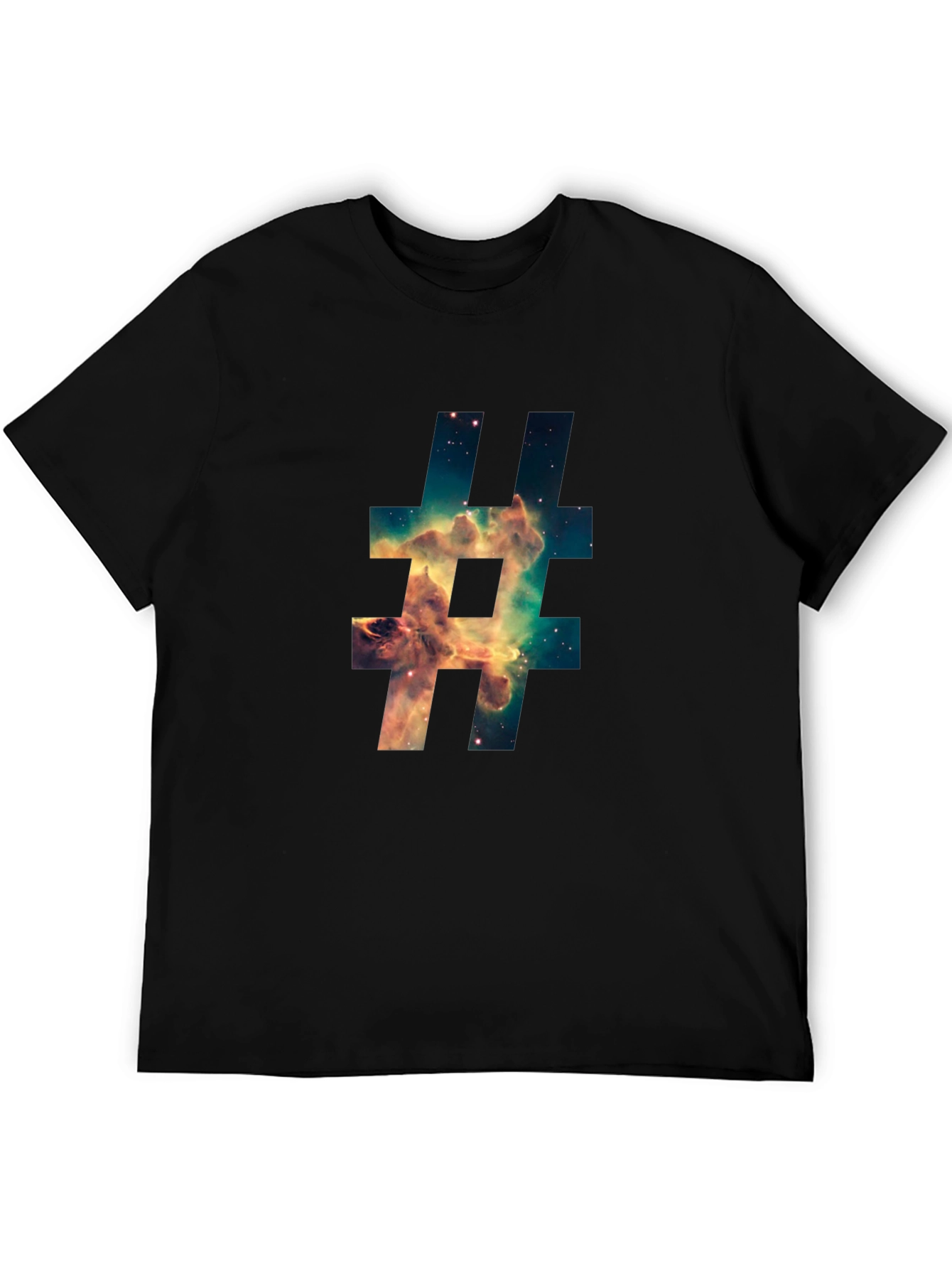 Galaxy Hashtag Graphic T-Shirt