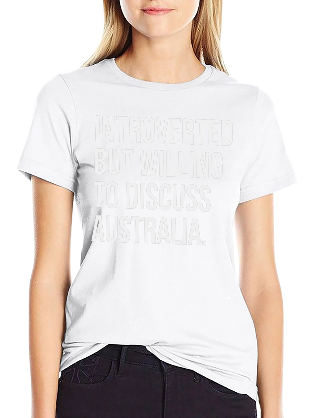 Introverted But Willing to Discuss Australia T-Shirt