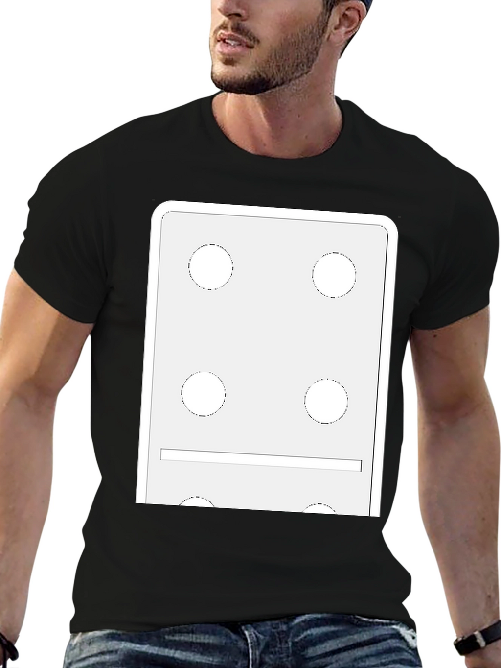 Domino Style Graphic T-Shirt