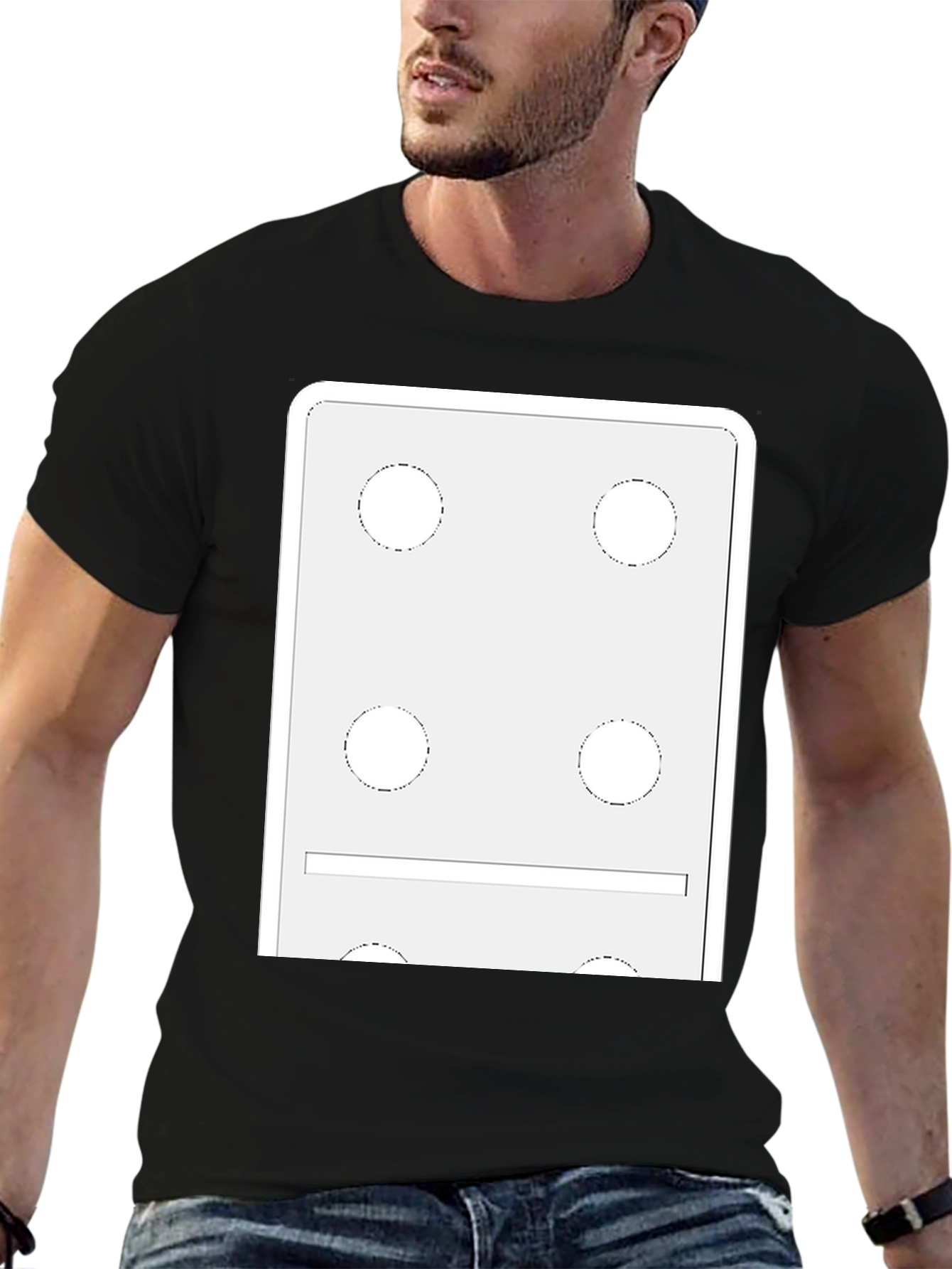 Domino Style Graphic T-Shirt