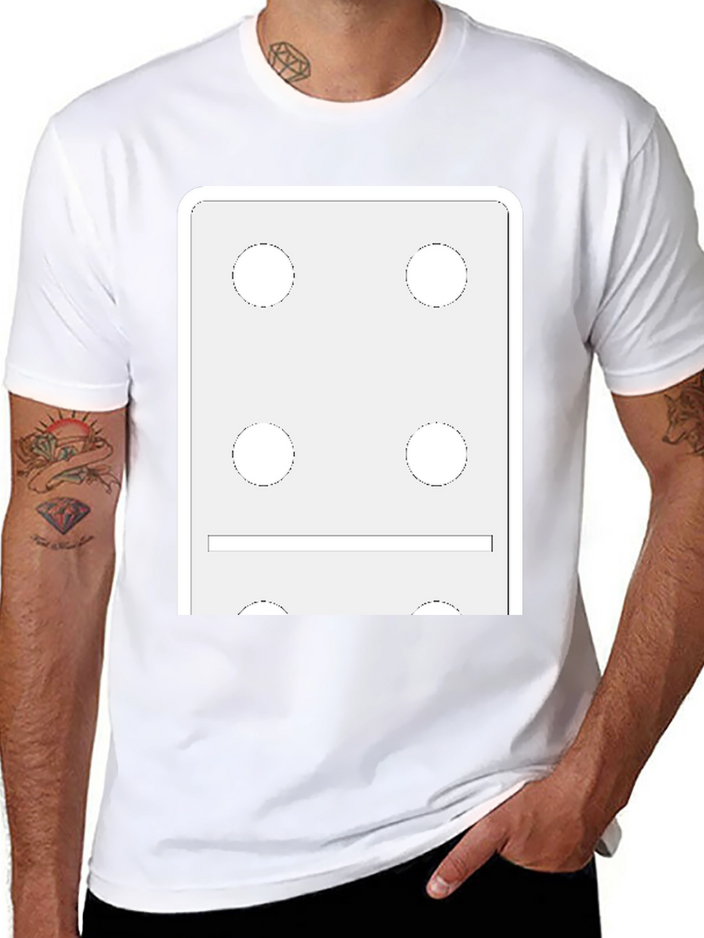Domino Style Graphic T-Shirt