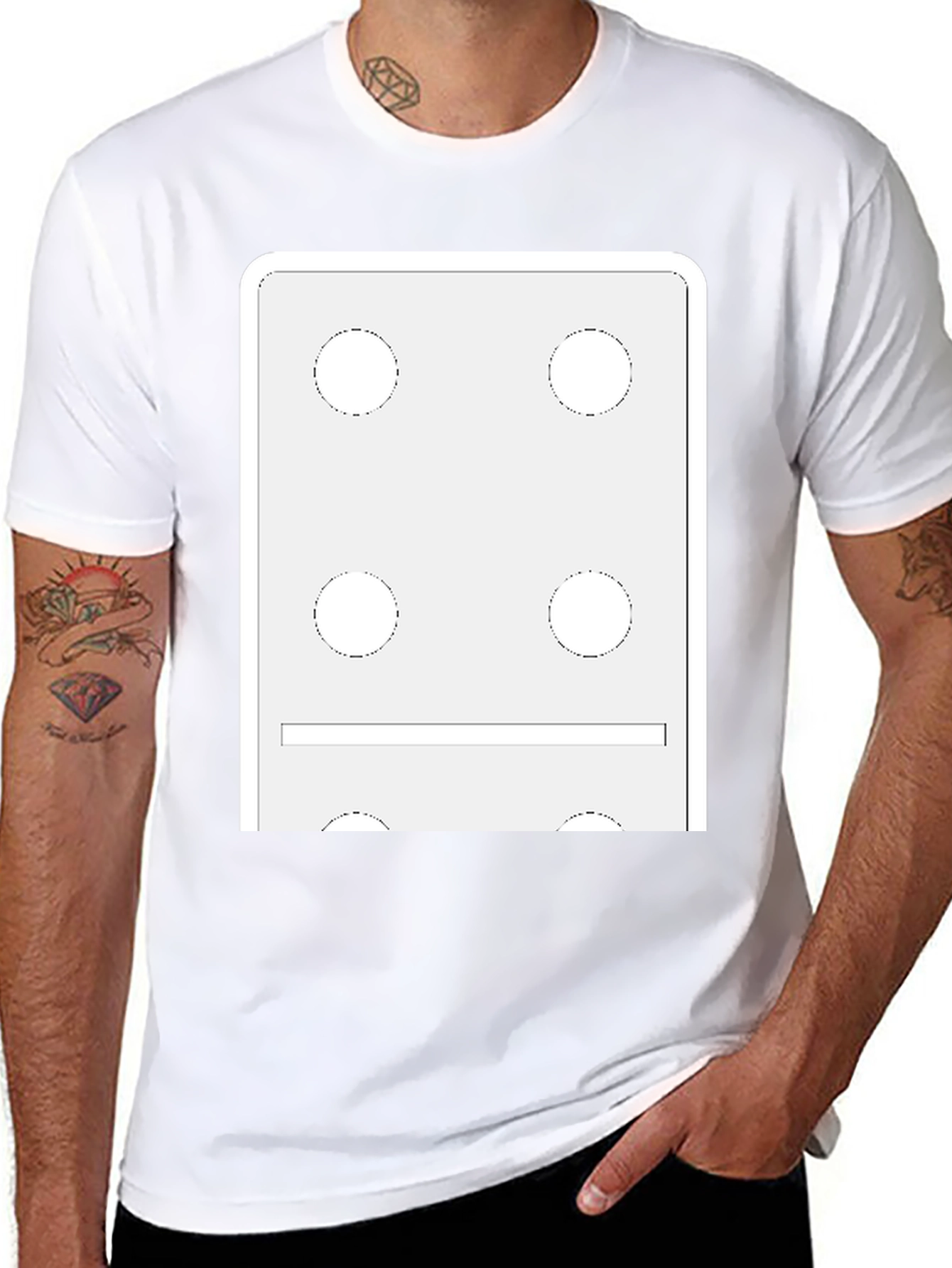 Domino Style Graphic T-Shirt