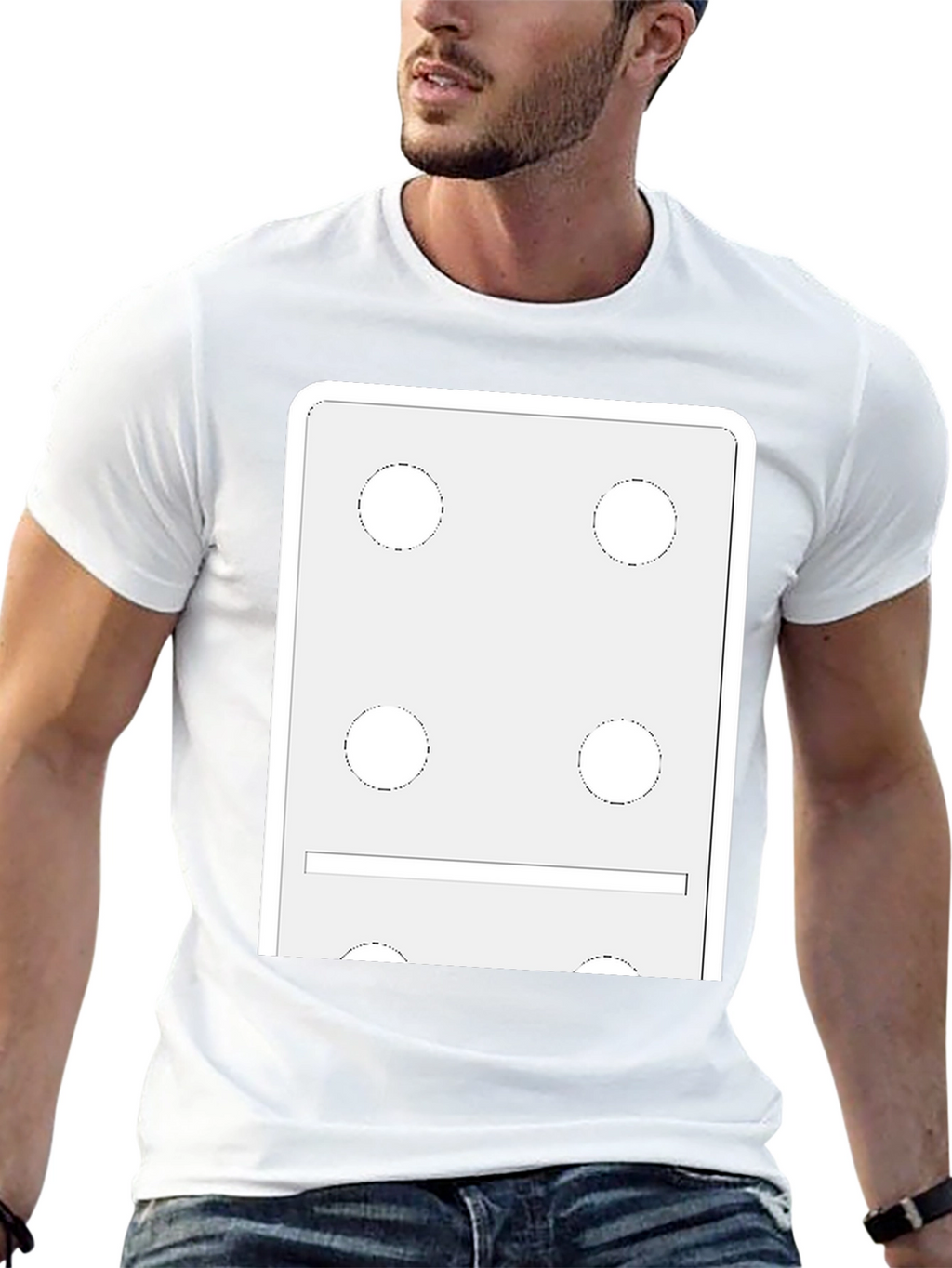 Domino Style Graphic T-Shirt