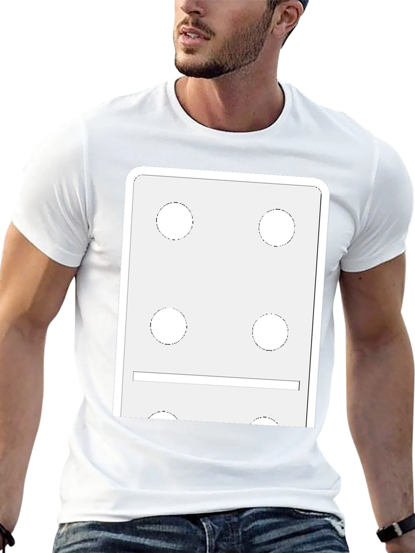 Domino Style Graphic T-Shirt