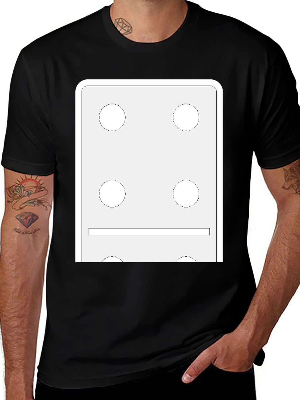 Domino Style Graphic T-Shirt
