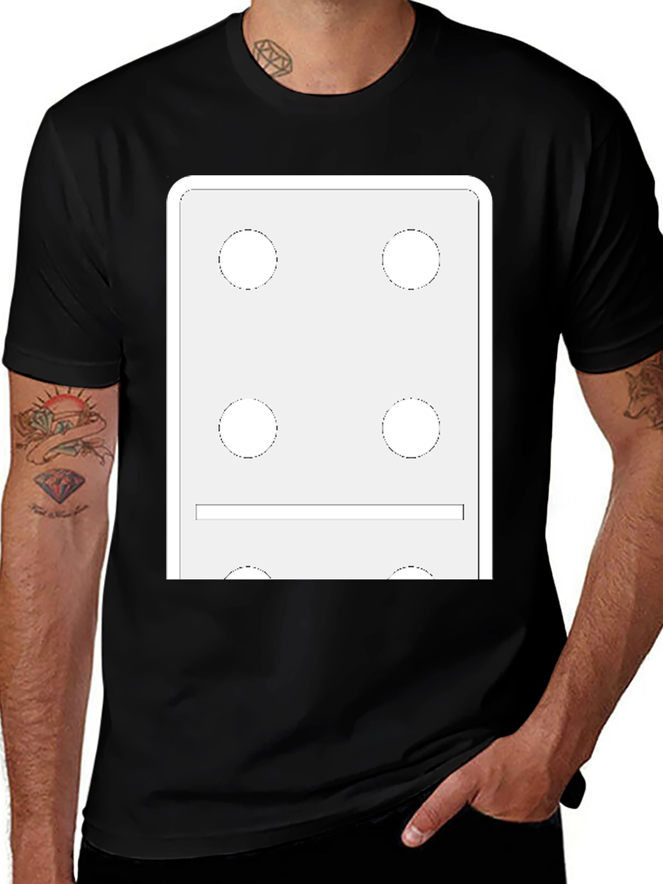 Domino Style Graphic T-Shirt