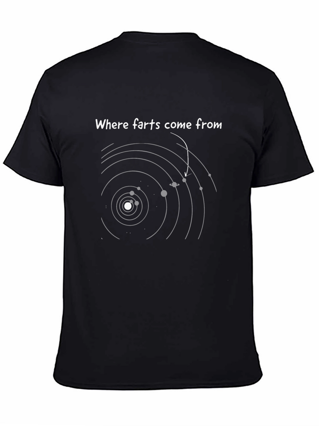 Funny Where Farts Come From Graphic T-Shirt