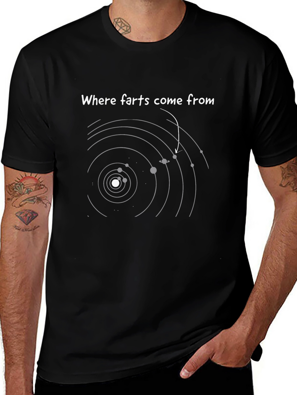 Funny Where Farts Come From Graphic T-Shirt