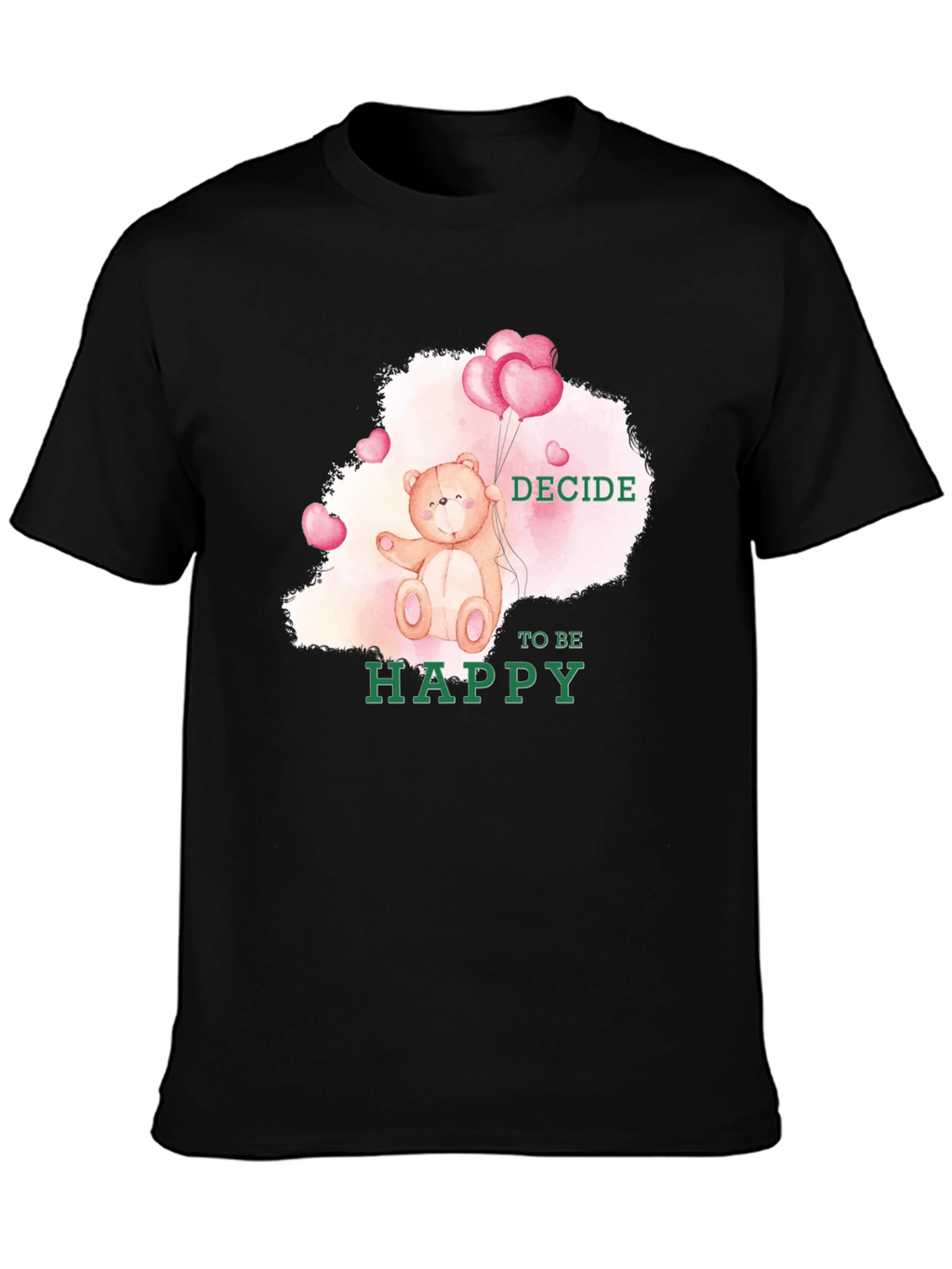 Decide To Be Happy Bear T-Shirt