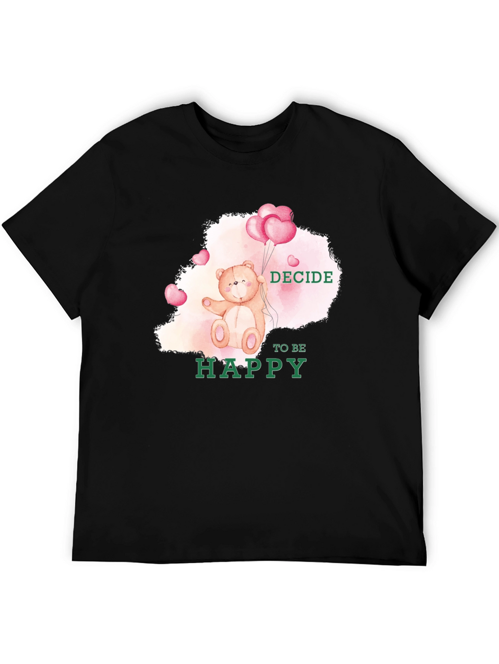 Decide To Be Happy Bear T-Shirt