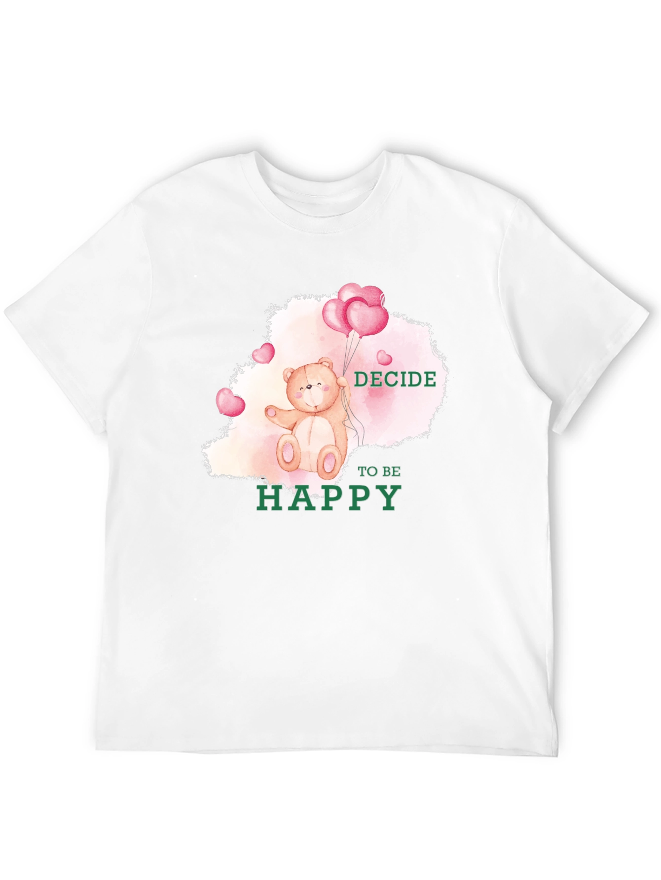 Decide To Be Happy Bear T-Shirt