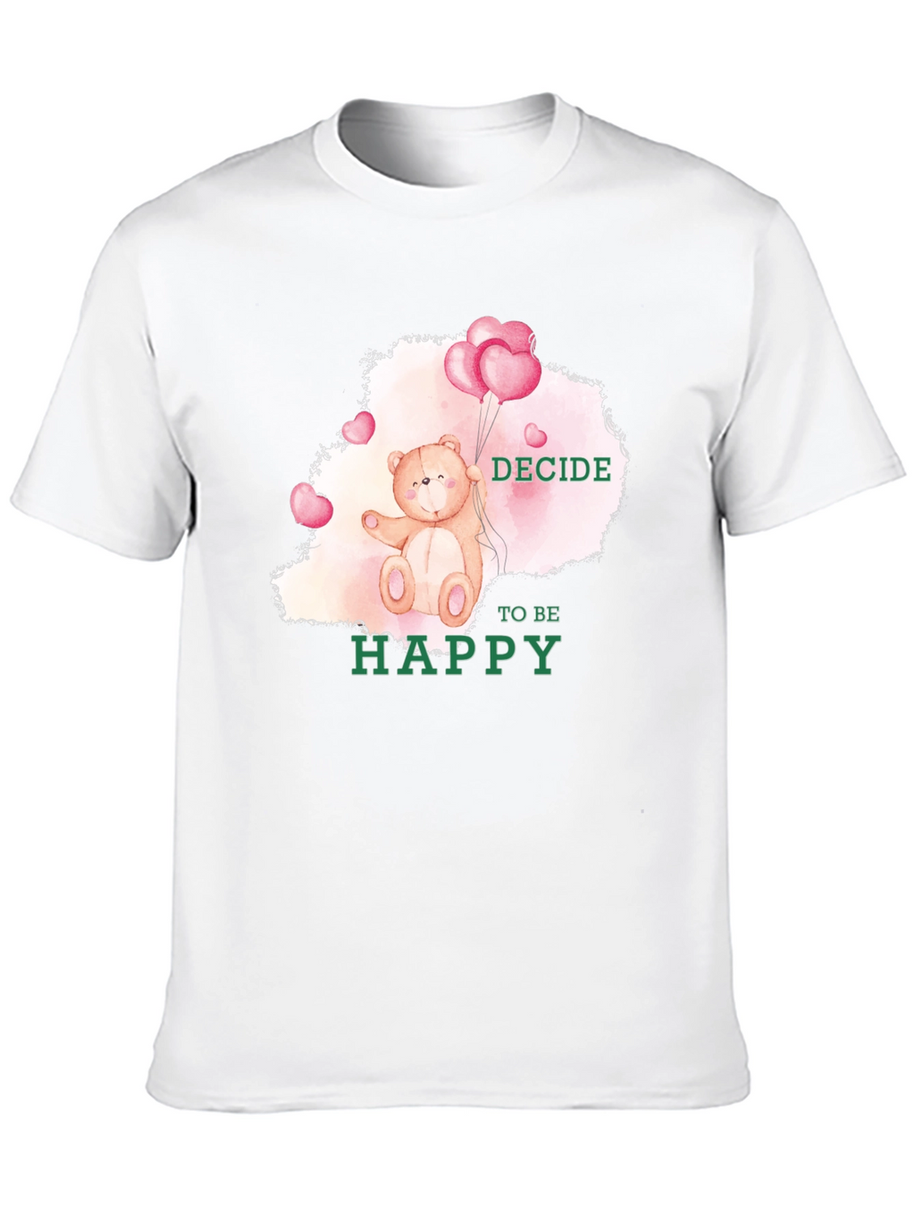 Decide To Be Happy Bear T-Shirt