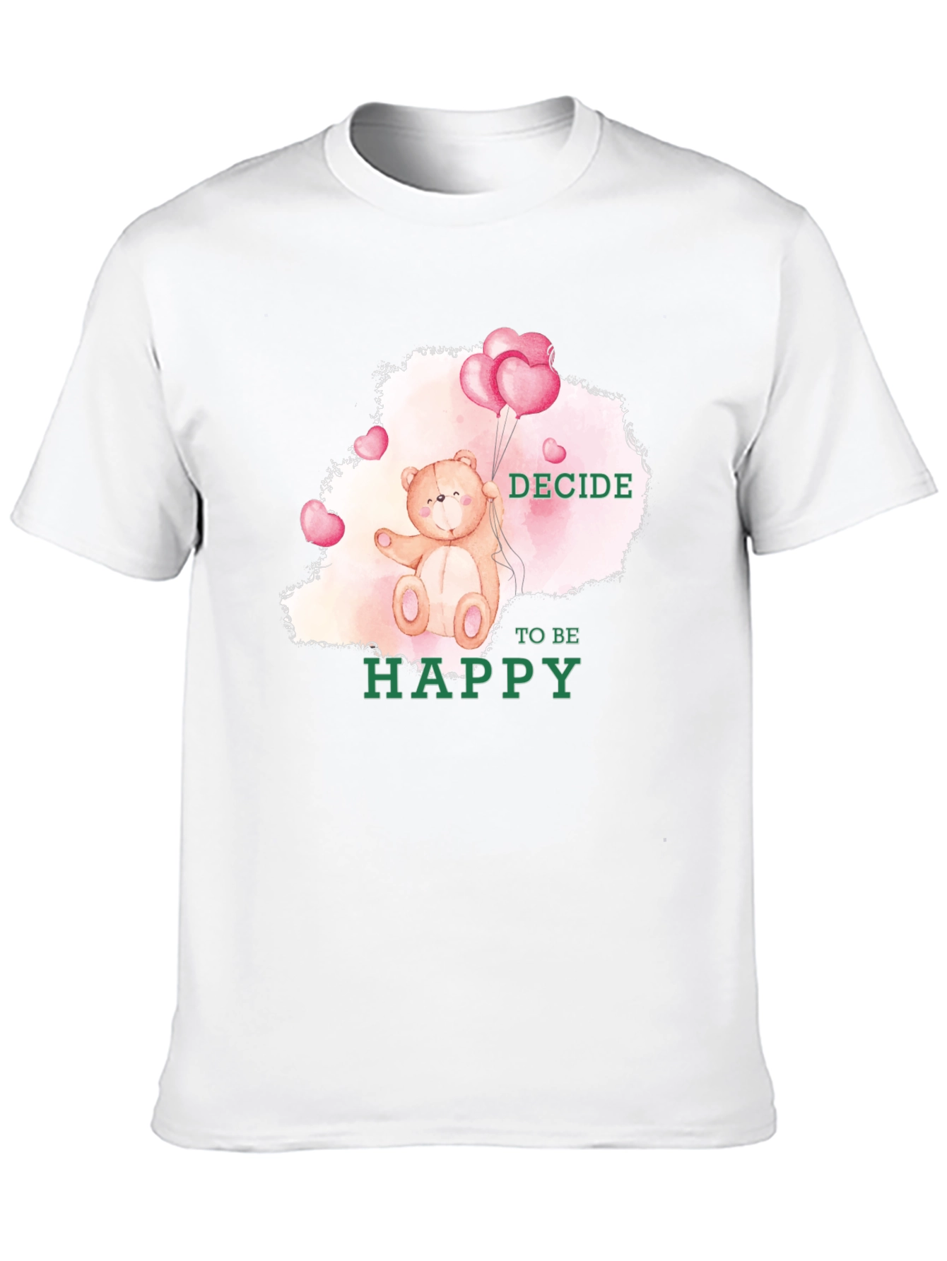 Decide To Be Happy Bear T-Shirt