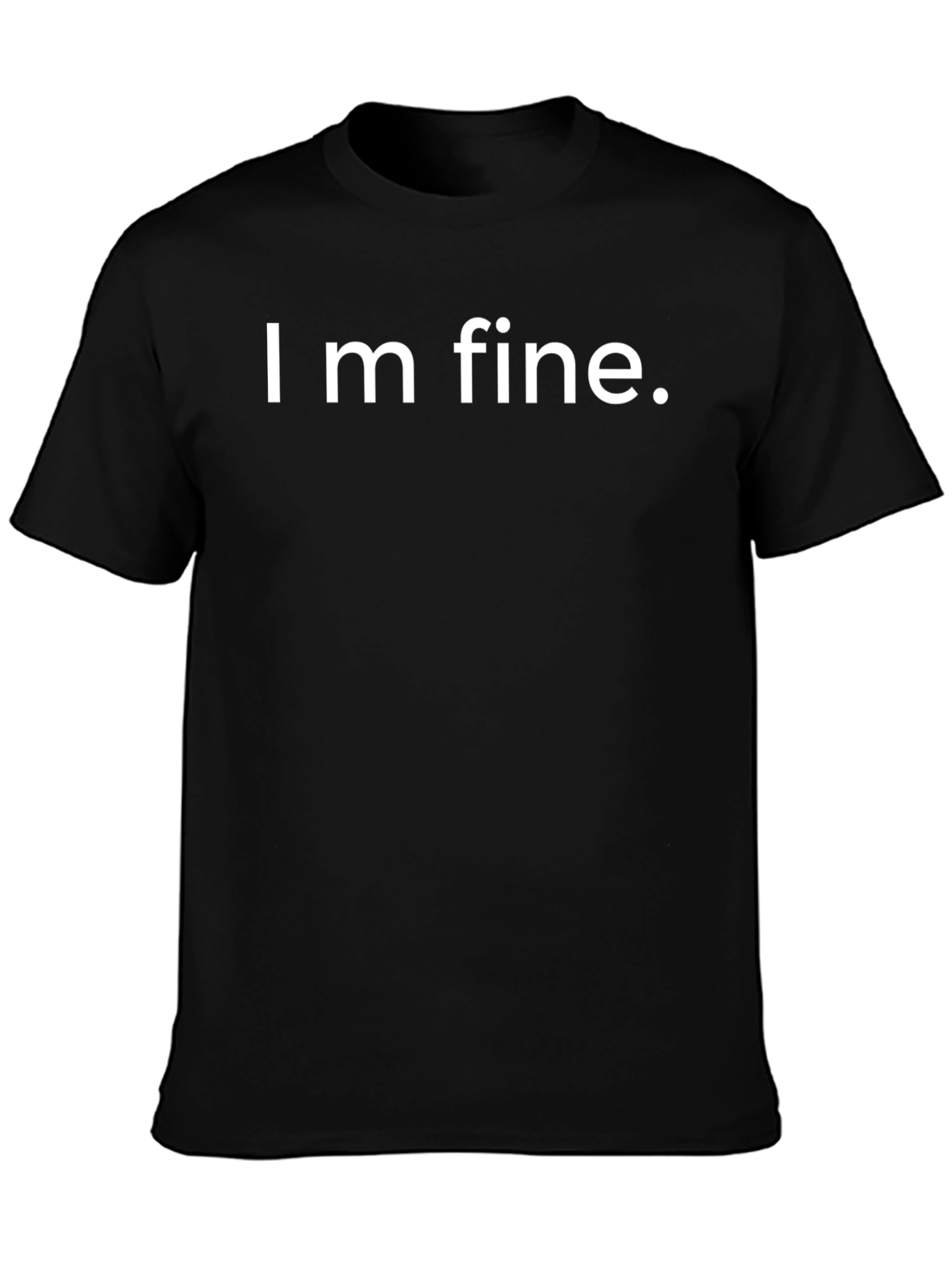 Im Fine Graphic T-Shirt - Black Cotton Tee