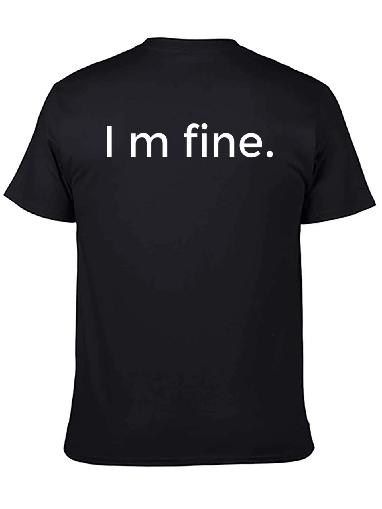Im Fine Graphic T-Shirt - Black Cotton Tee