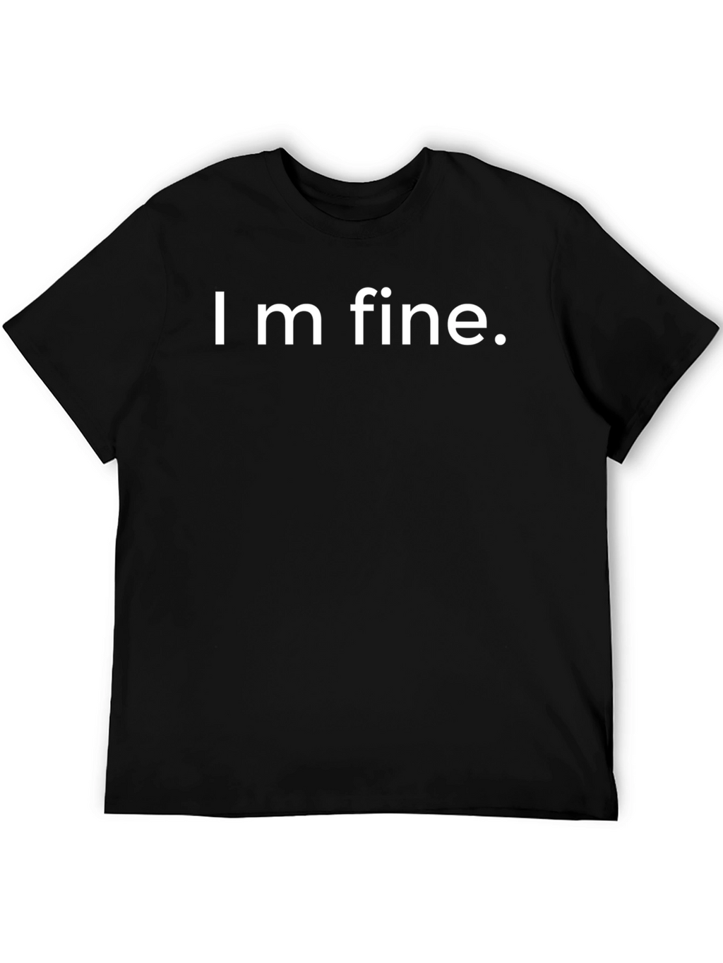 Im Fine Graphic T-Shirt - Black Cotton Tee