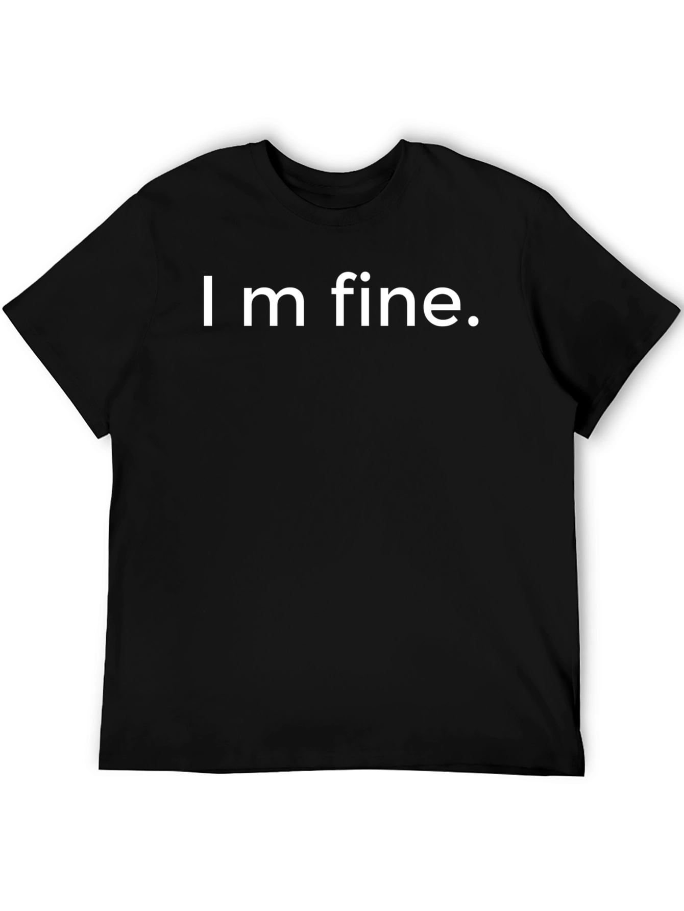 Im Fine Graphic T-Shirt - Black Cotton Tee