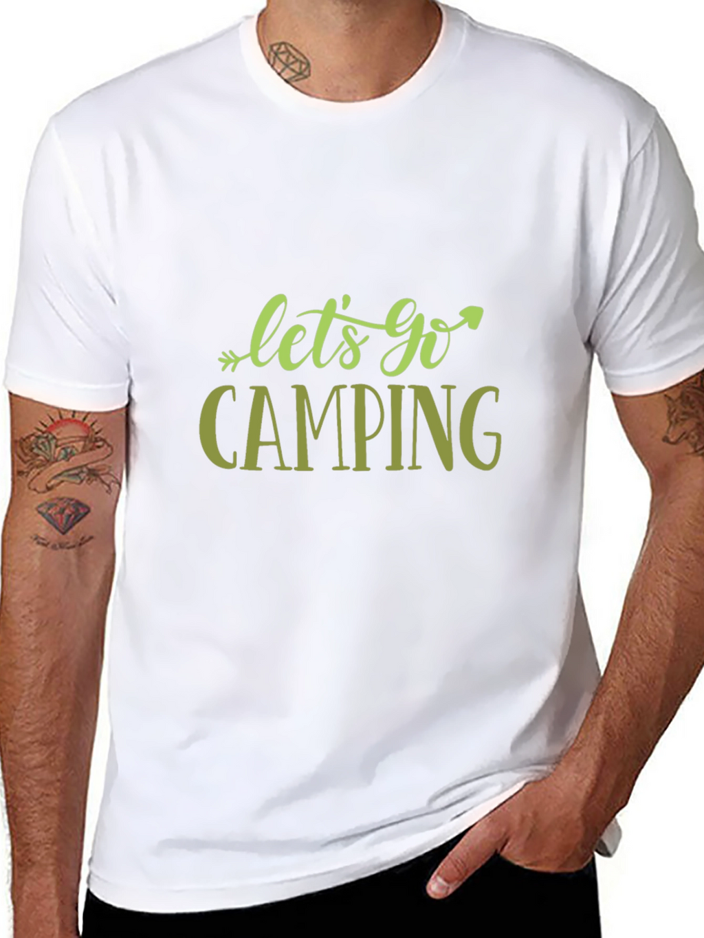 Lets Go Camping T-Shirt - Adventure Ready