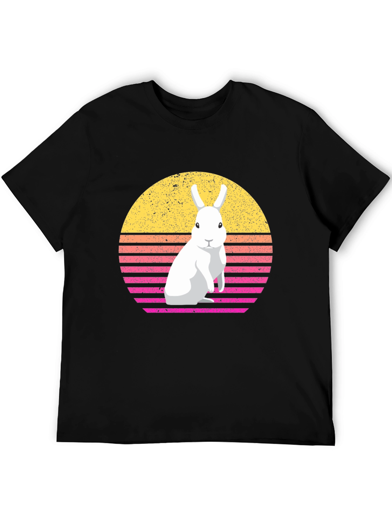 Retro Rabbit Graphic T-Shirt