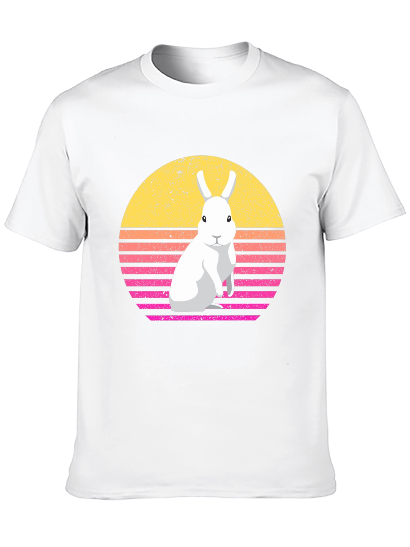 Retro Rabbit Graphic T-Shirt