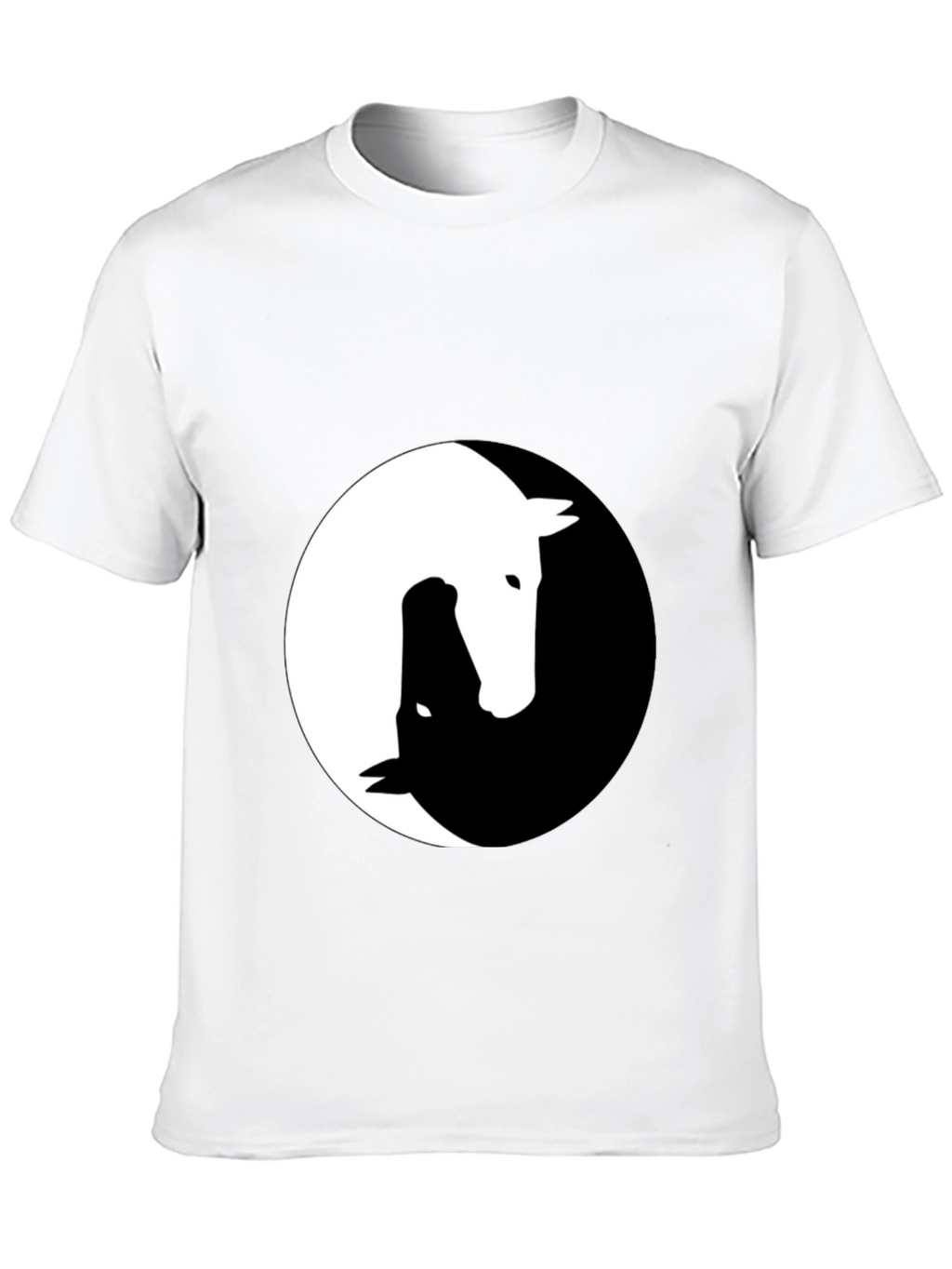 Yin Yang Horse Graphic Tee - Unique Design!