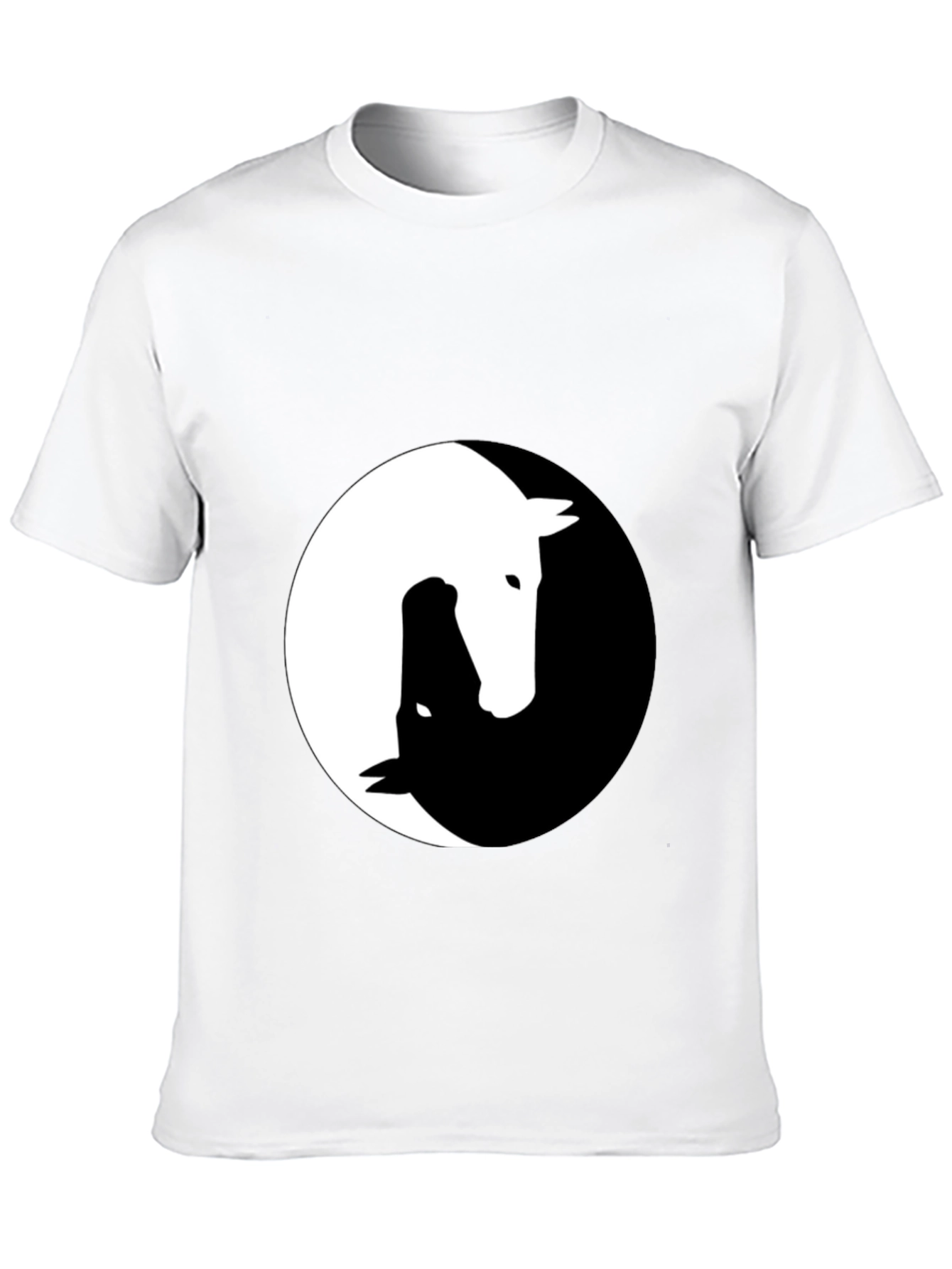 Yin Yang Horse Graphic Tee - Unique Design!