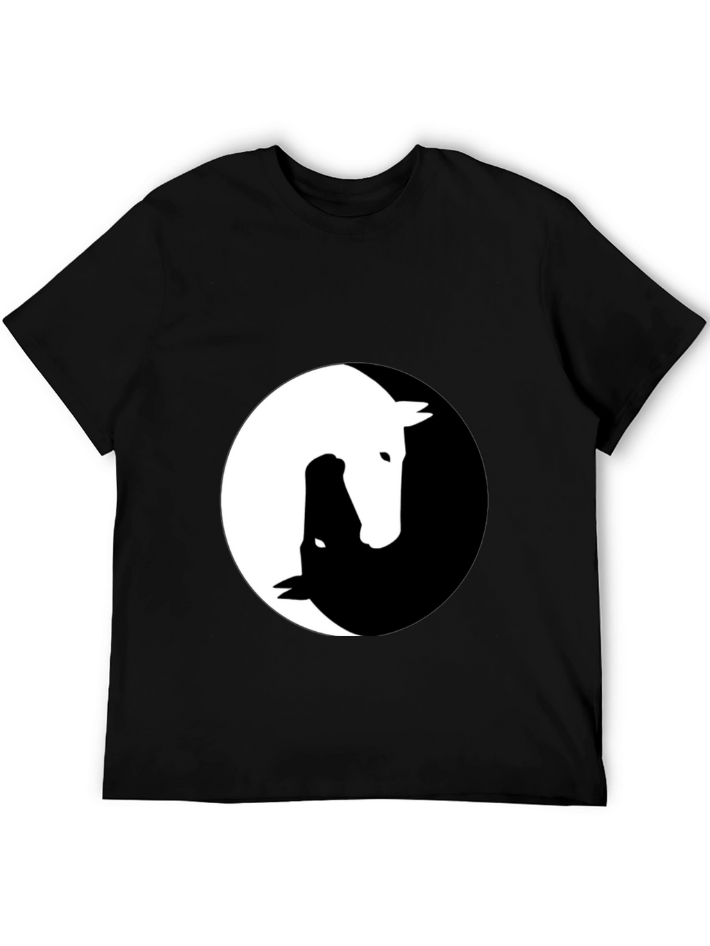 Yin Yang Horse Graphic Tee - Unique Design!
