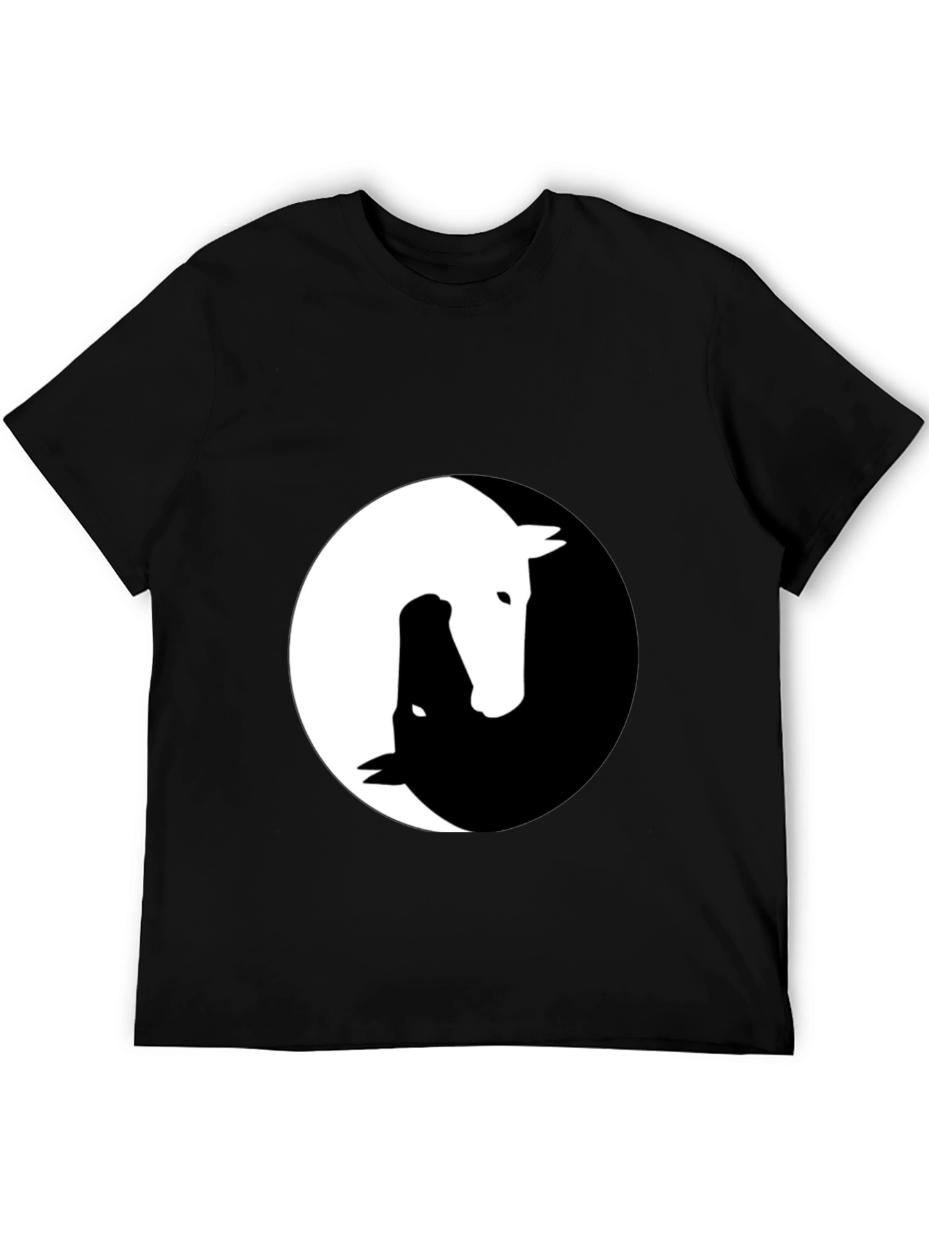 Yin Yang Horse Graphic Tee - Unique Design!