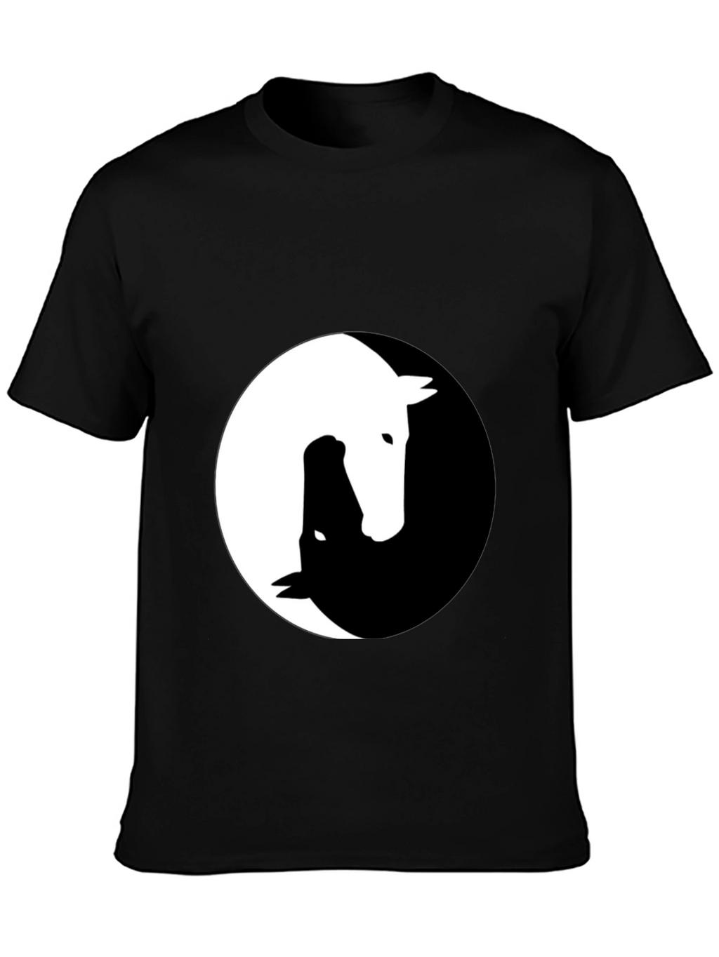 Yin Yang Horse Graphic Tee - Unique Design!