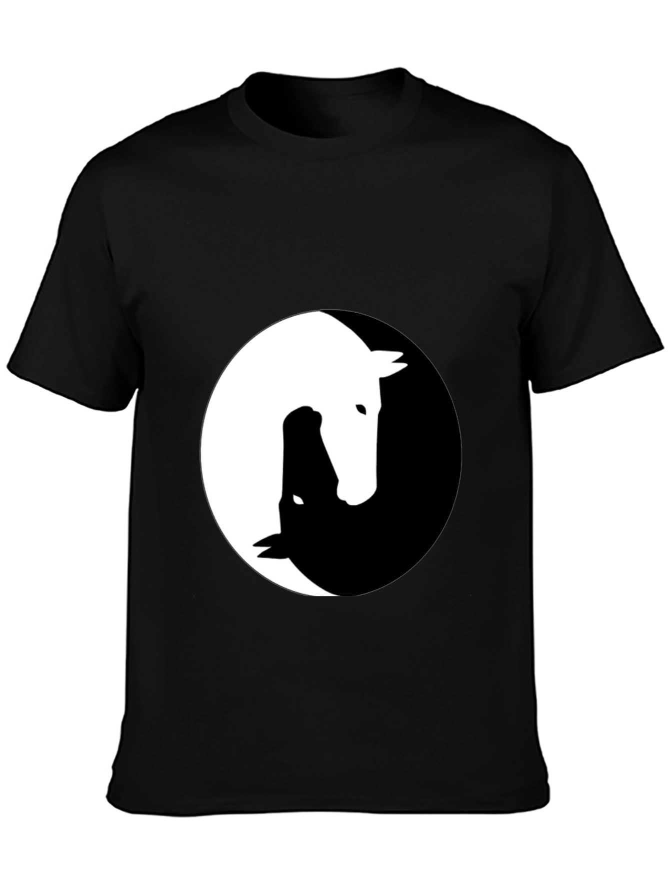 Yin Yang Horse Graphic Tee - Unique Design!