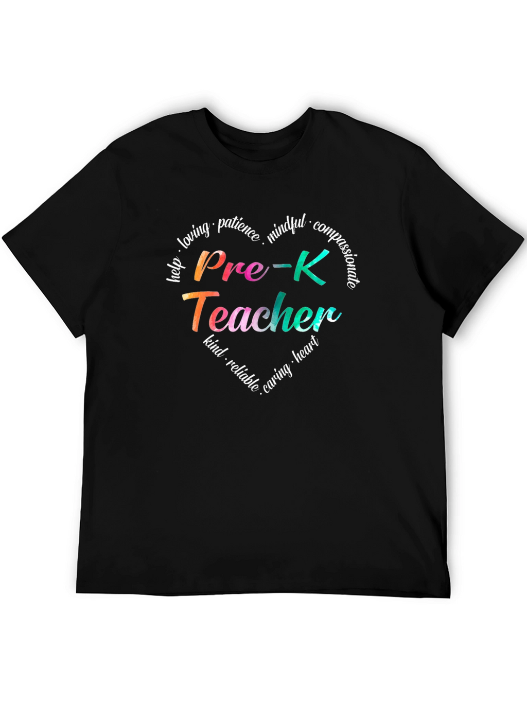 Pre-K Teacher Heart T-Shirt - Loving Kind
