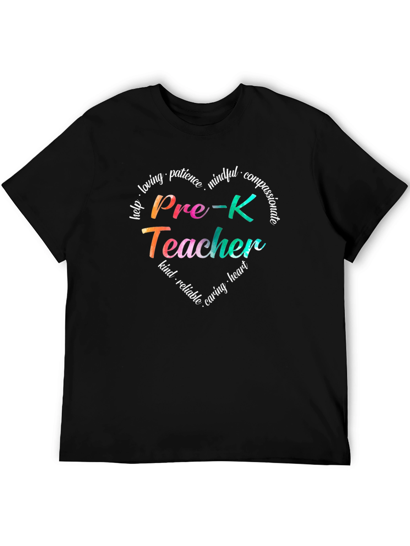 Pre-K Teacher Heart T-Shirt - Loving Kind
