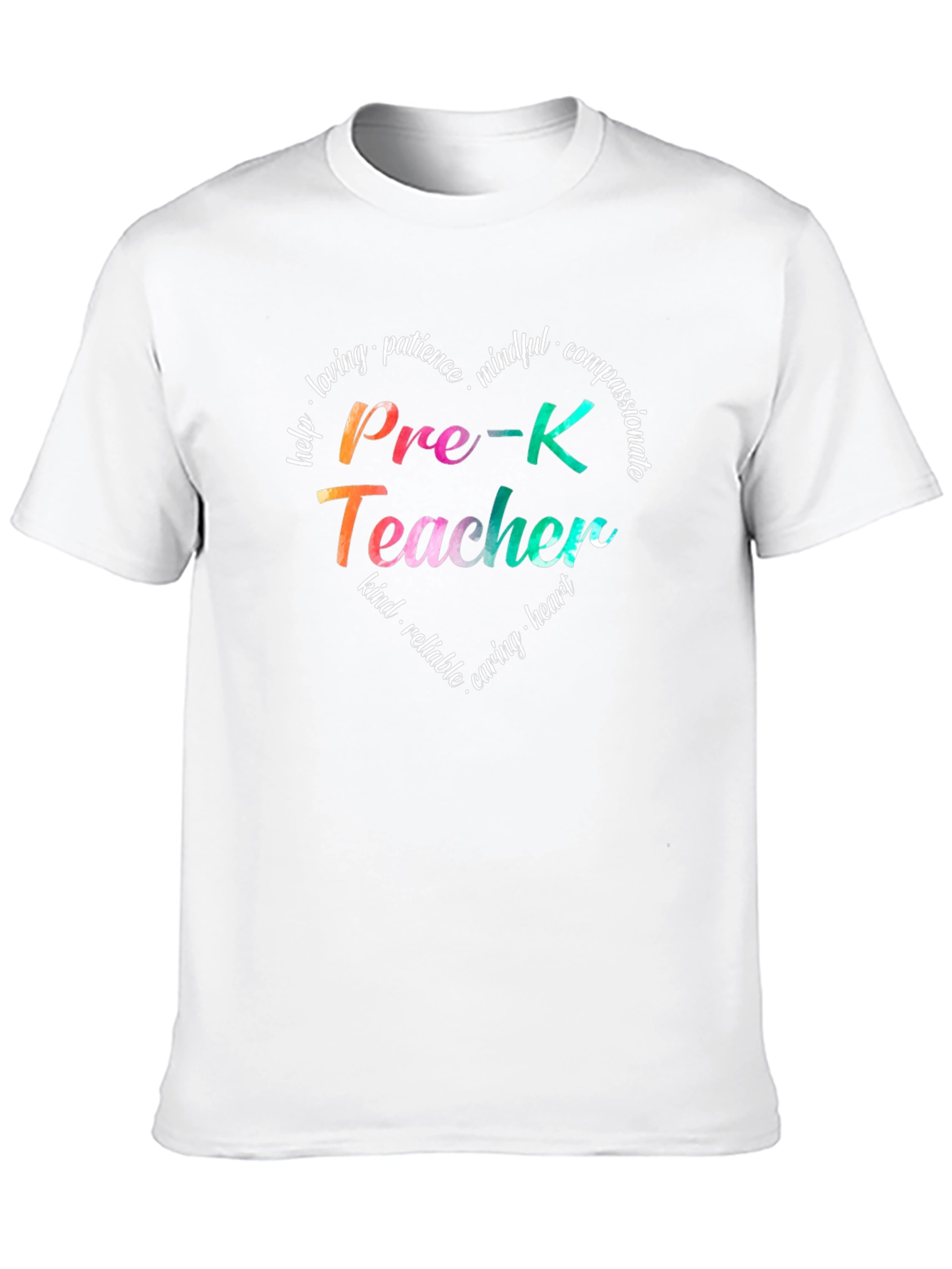 Pre-K Teacher Heart T-Shirt - Loving Kind