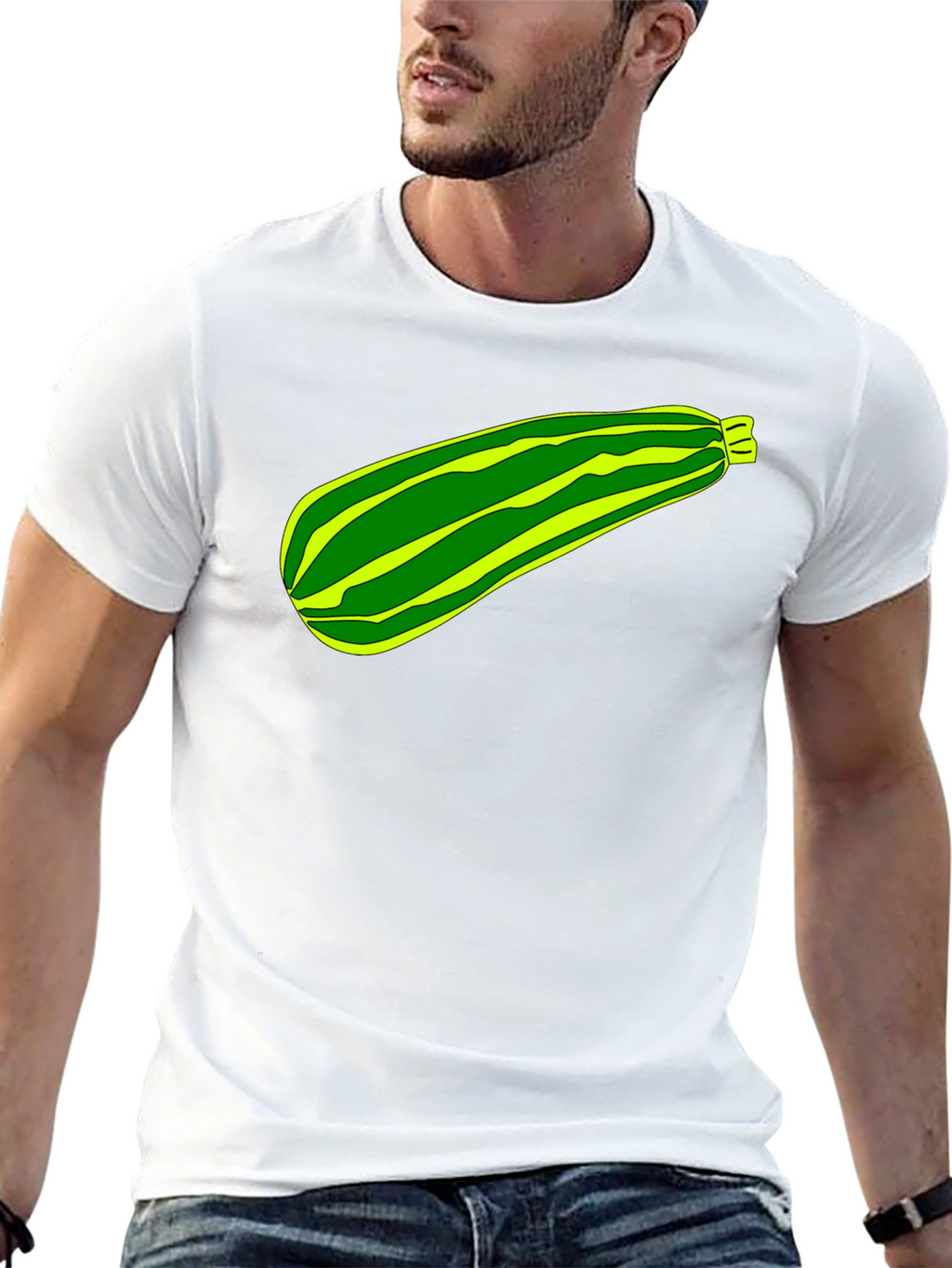 Zucchini Graphic Tee -  Unique Veggie Print